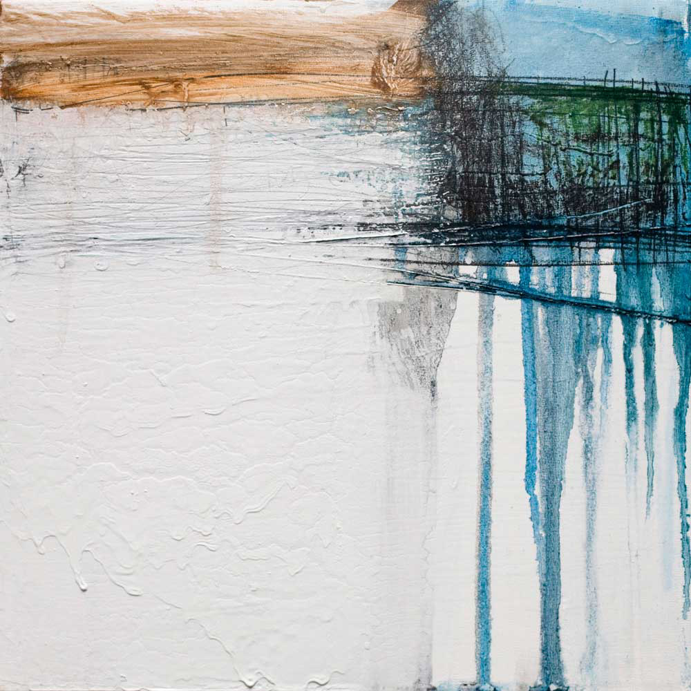 The one / September 2011 / Mixed media on board / 25x25cm / 10x10in / Sold