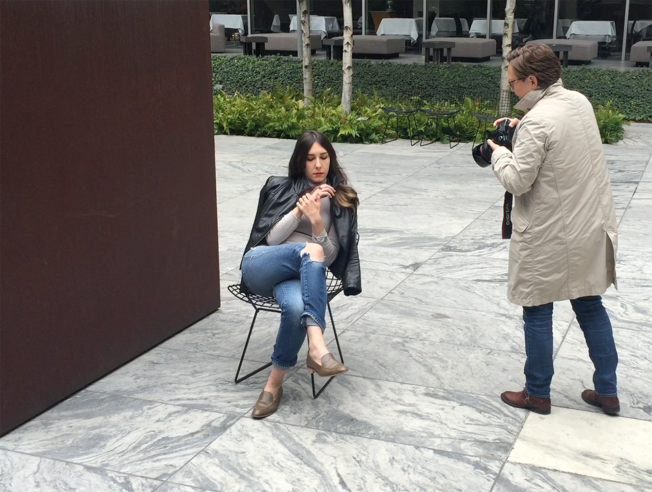 PORTRAIT SHOOT SCULPTURE GARDEN MOMA BY RAFTER NEW YORK AND OSLO.