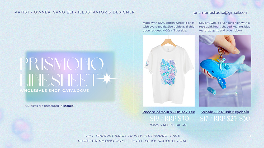 Product Wholesale Linesheet Design - Digital Catalogue - Canva