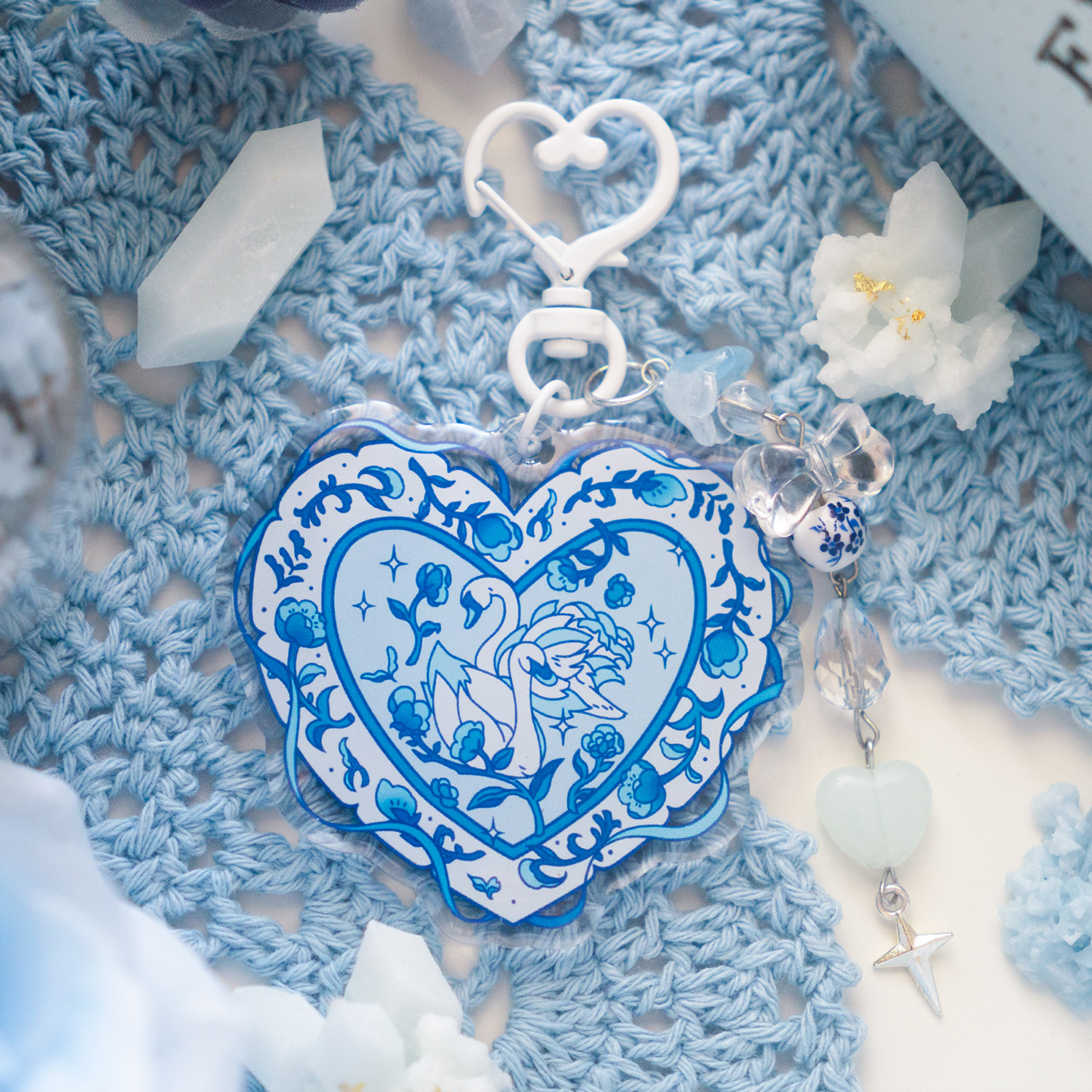 Blueming Swan - Charm Keychain - 2025