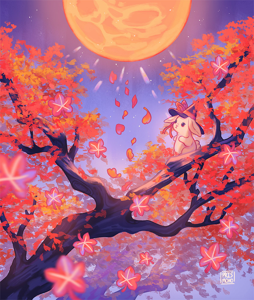 Autumn Moon Rabbit - Adobe Photoshop - 2022