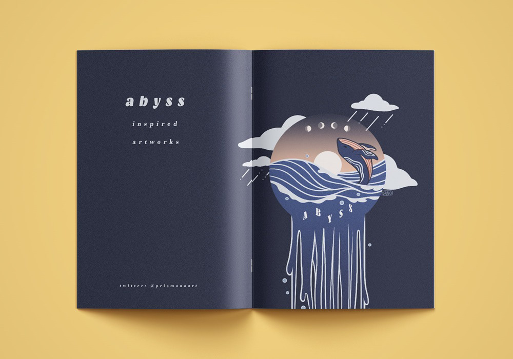 Abyss for Purple Magazine - Editorial Illustration - Adobe Photoshop CC - 2022