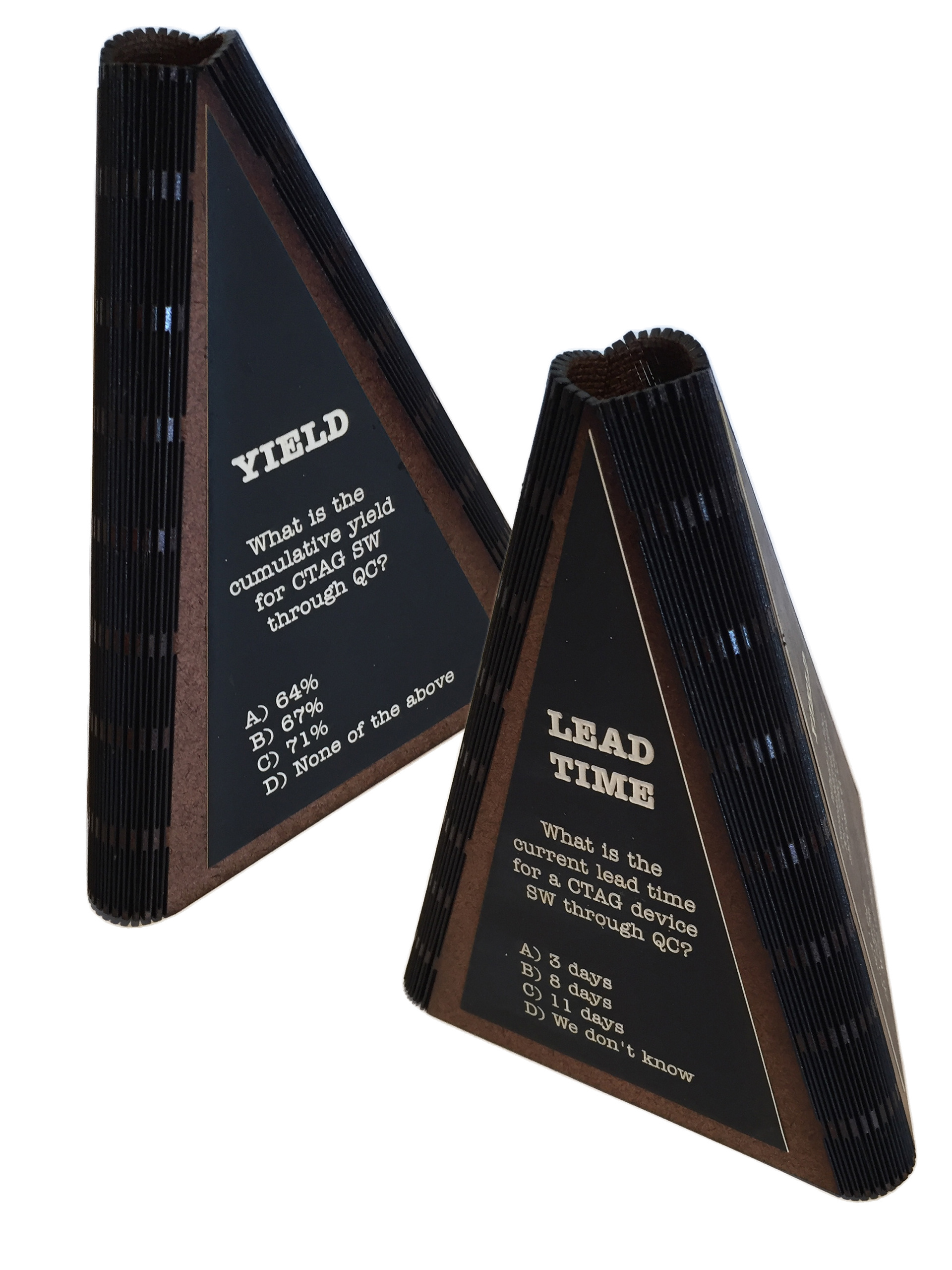 Pyramid Wood-Cut Table Tops