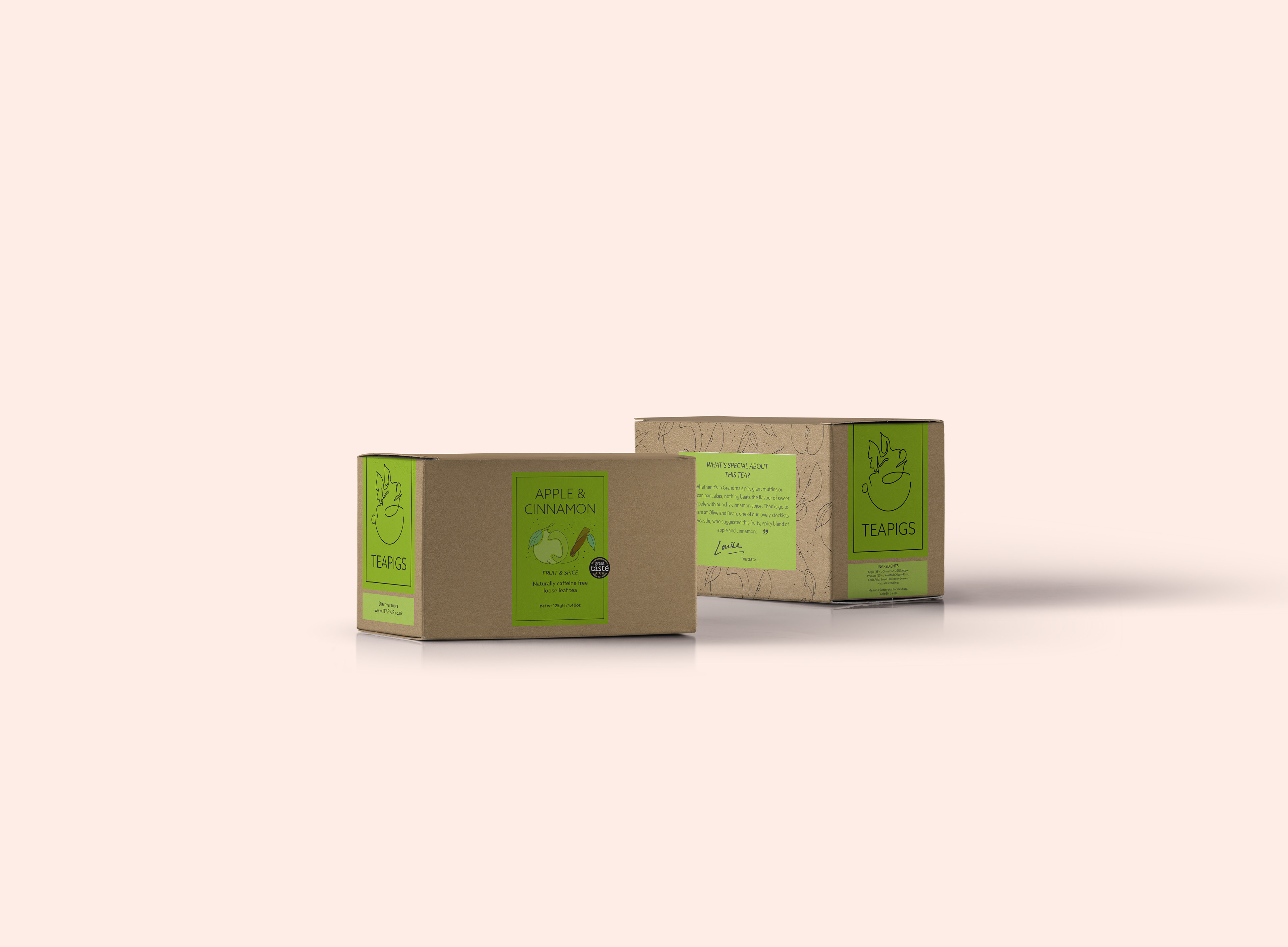 Apple & Cinnamon tea bag box