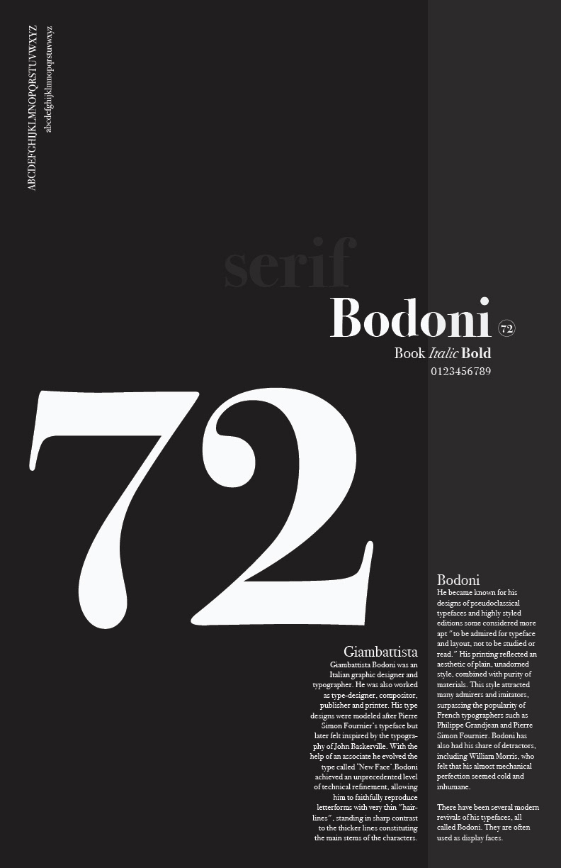 Graphic design representing a typeface