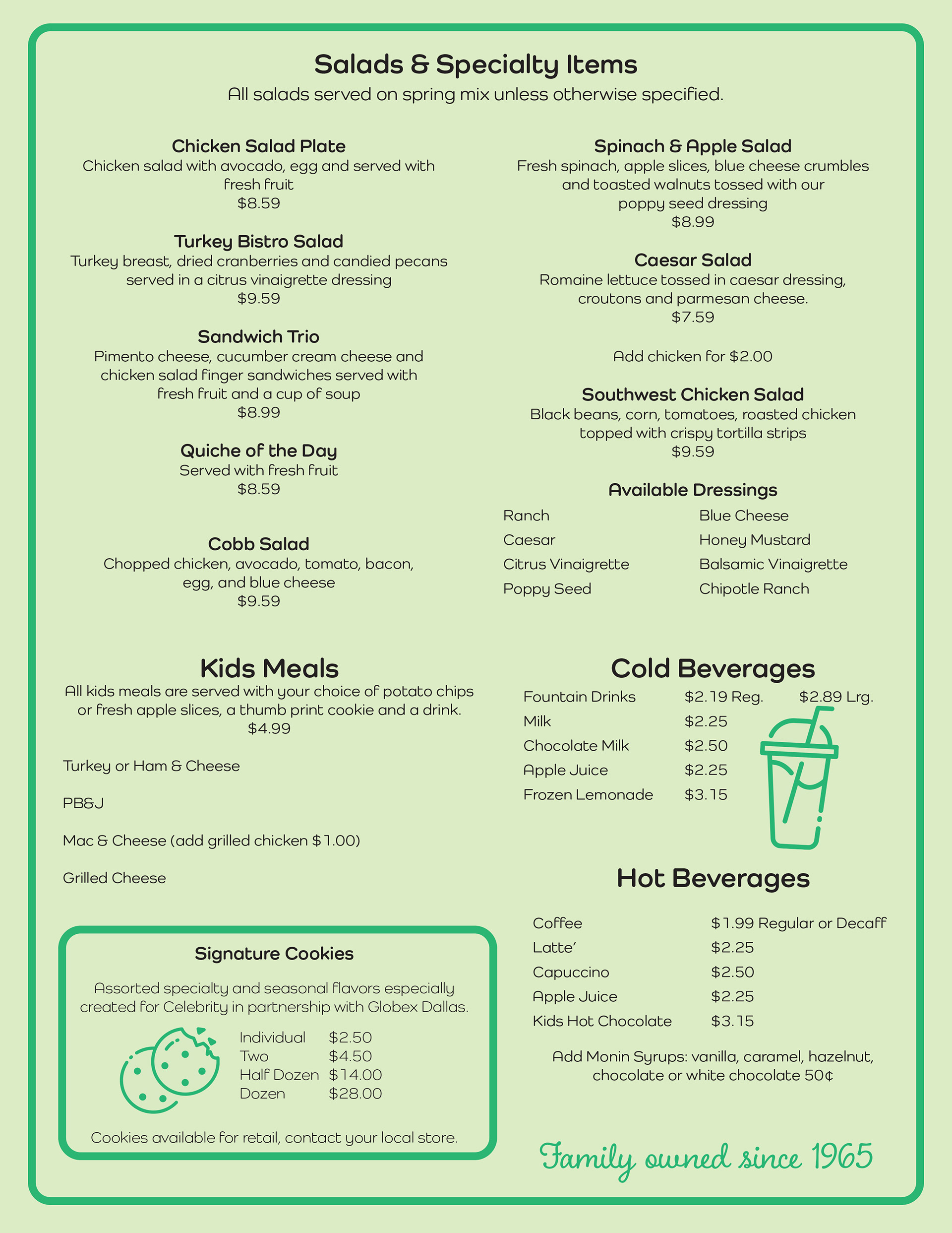 Menu Page 2