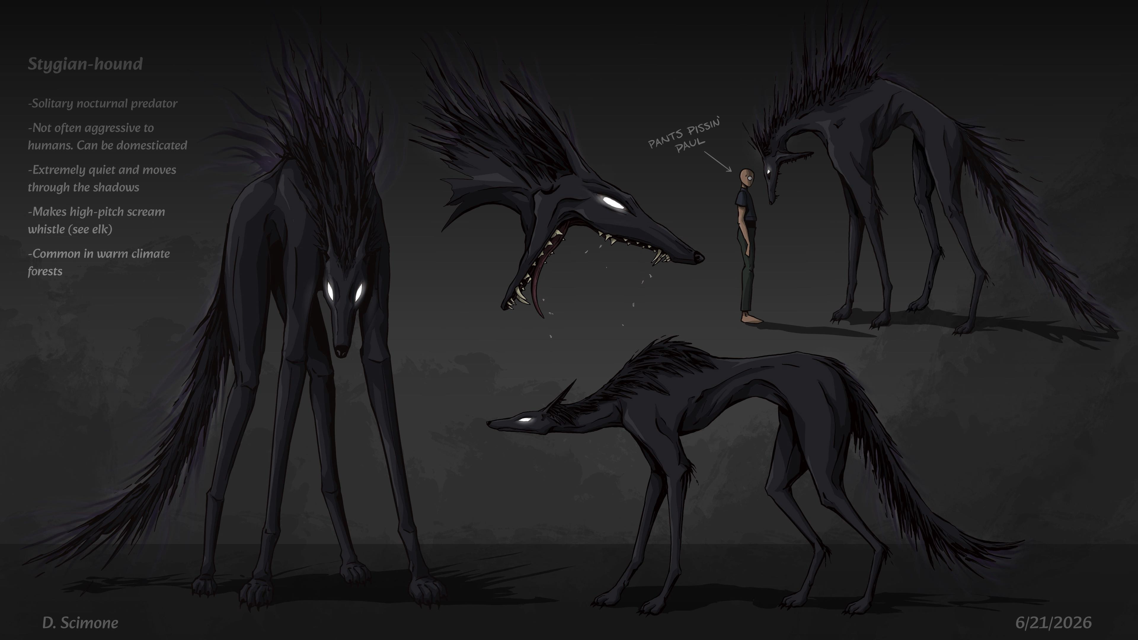 "Stygian Hound Concept" - Procreate