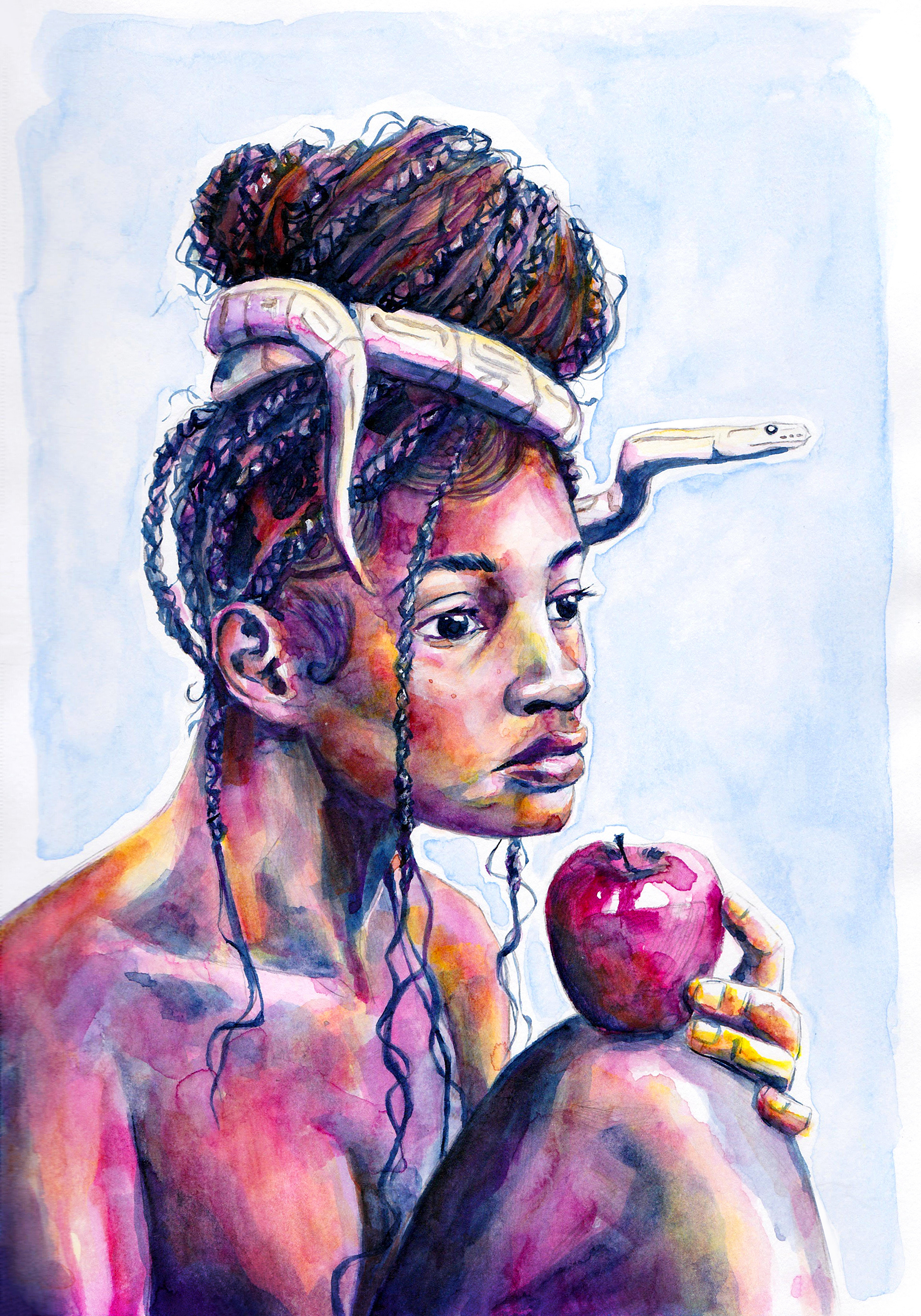 "Eve" - Watercolor