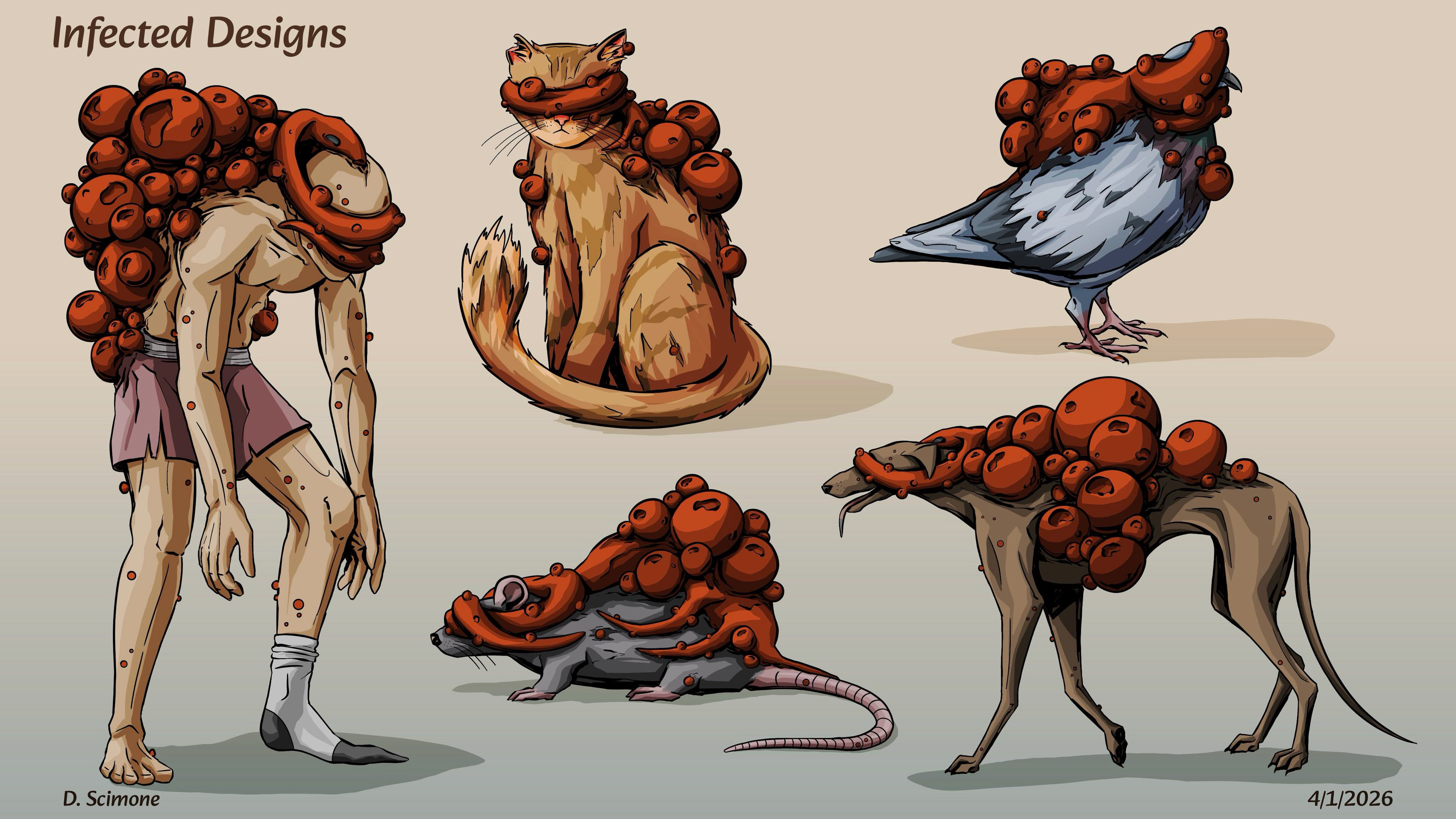 "Inhabited Infected Concepts" - Procreate