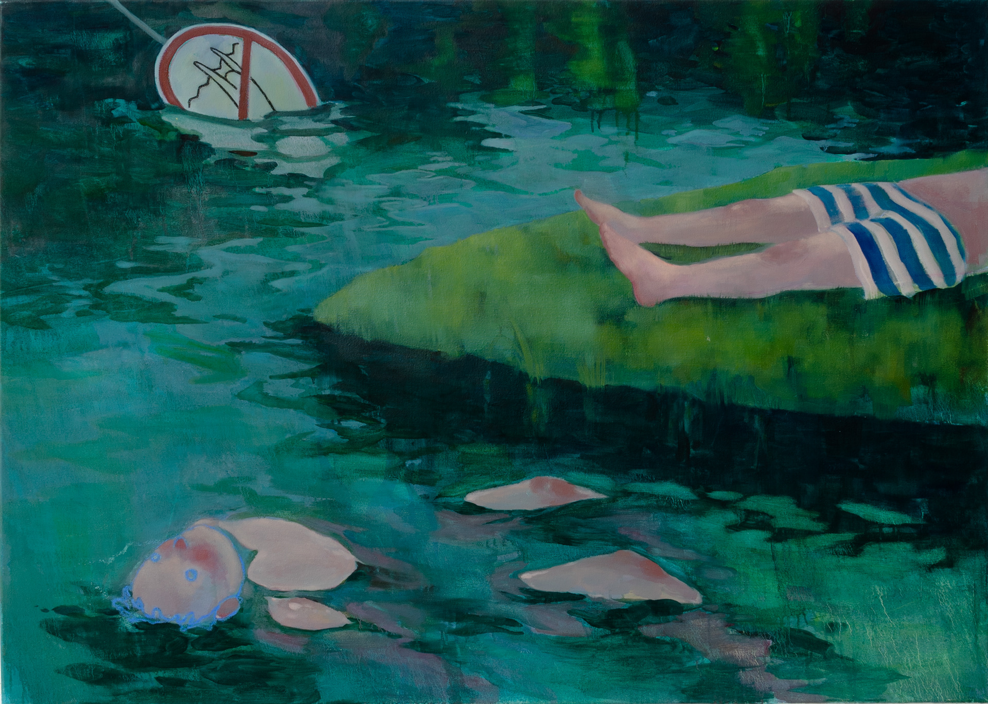 Into the swamp, 2020, Oil on canvas, 100x140cm