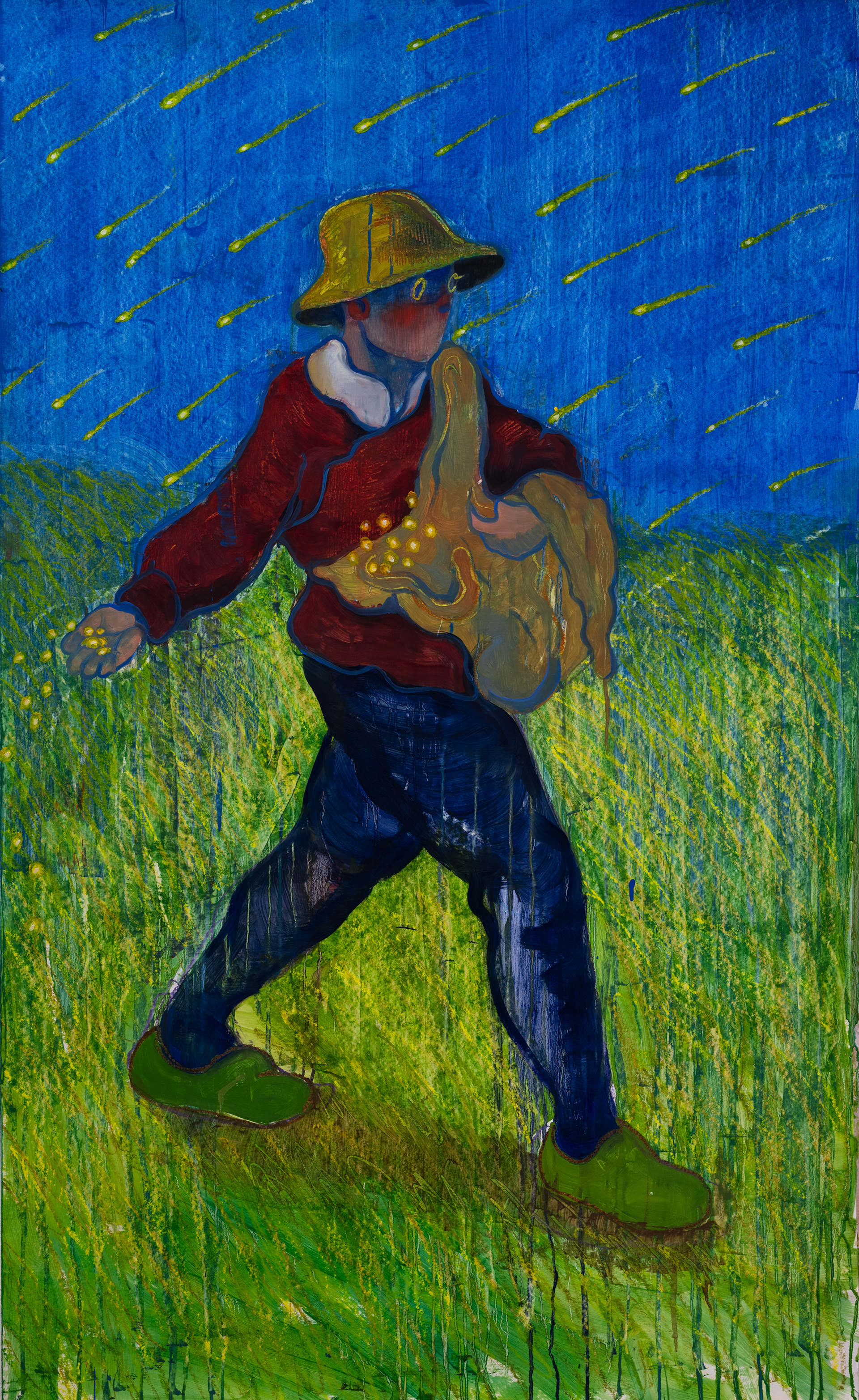 2021, Oil on paper