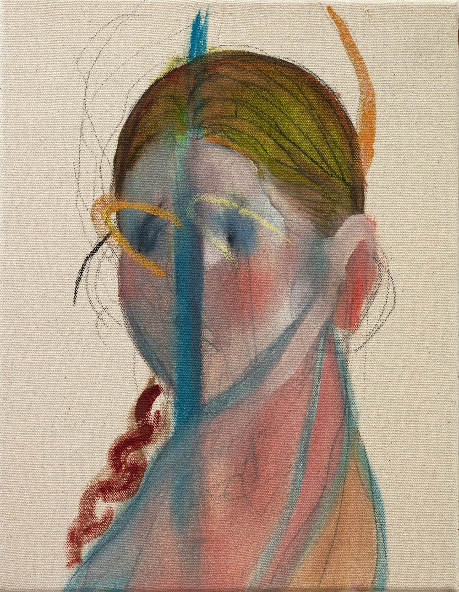 Vertikal, 2022, Oil on canvas, 45x35cm