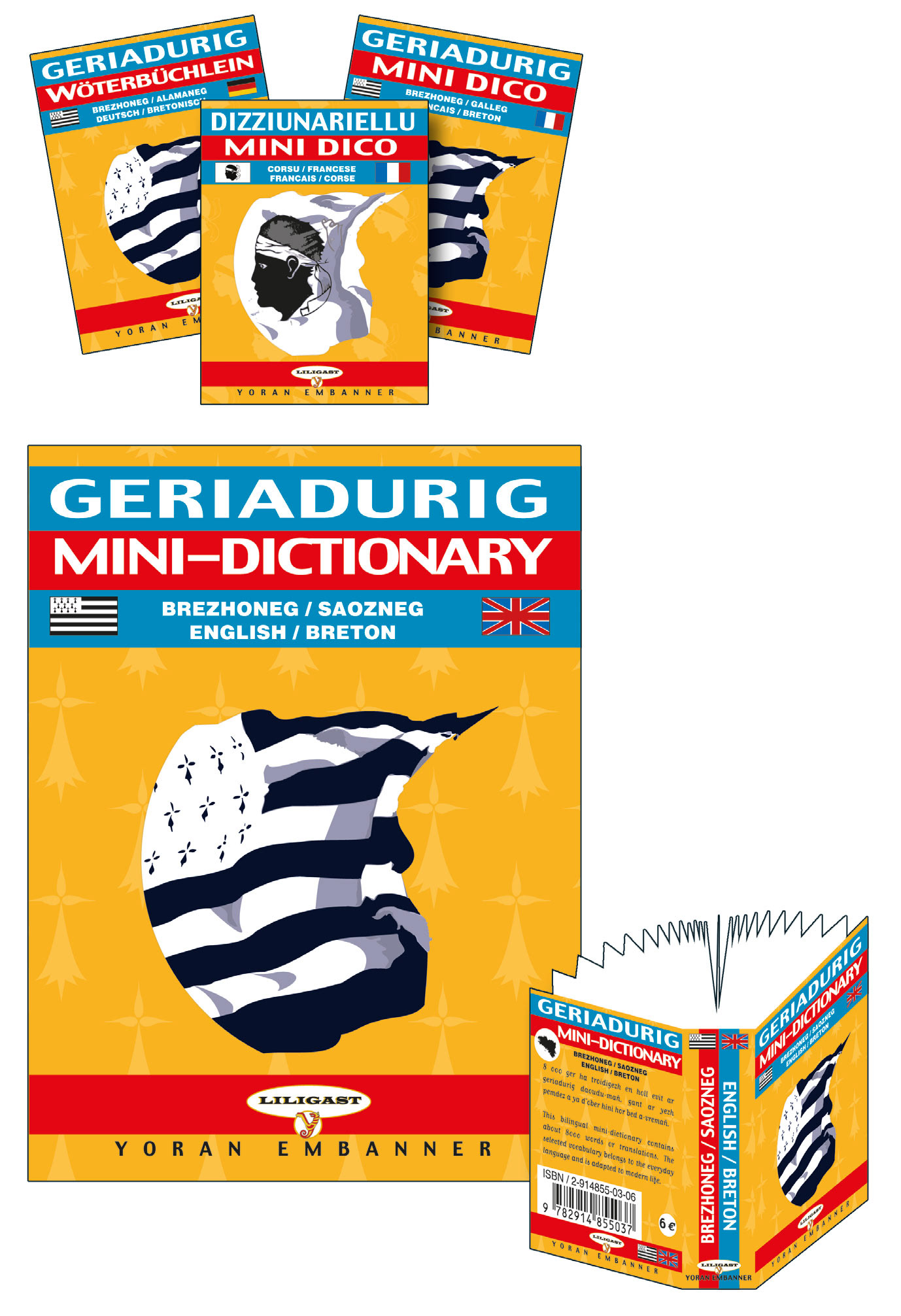 Série de mini dictionnaires Broché • 500 p. • 47 x 64 mm. Édition Yoran Embanner.