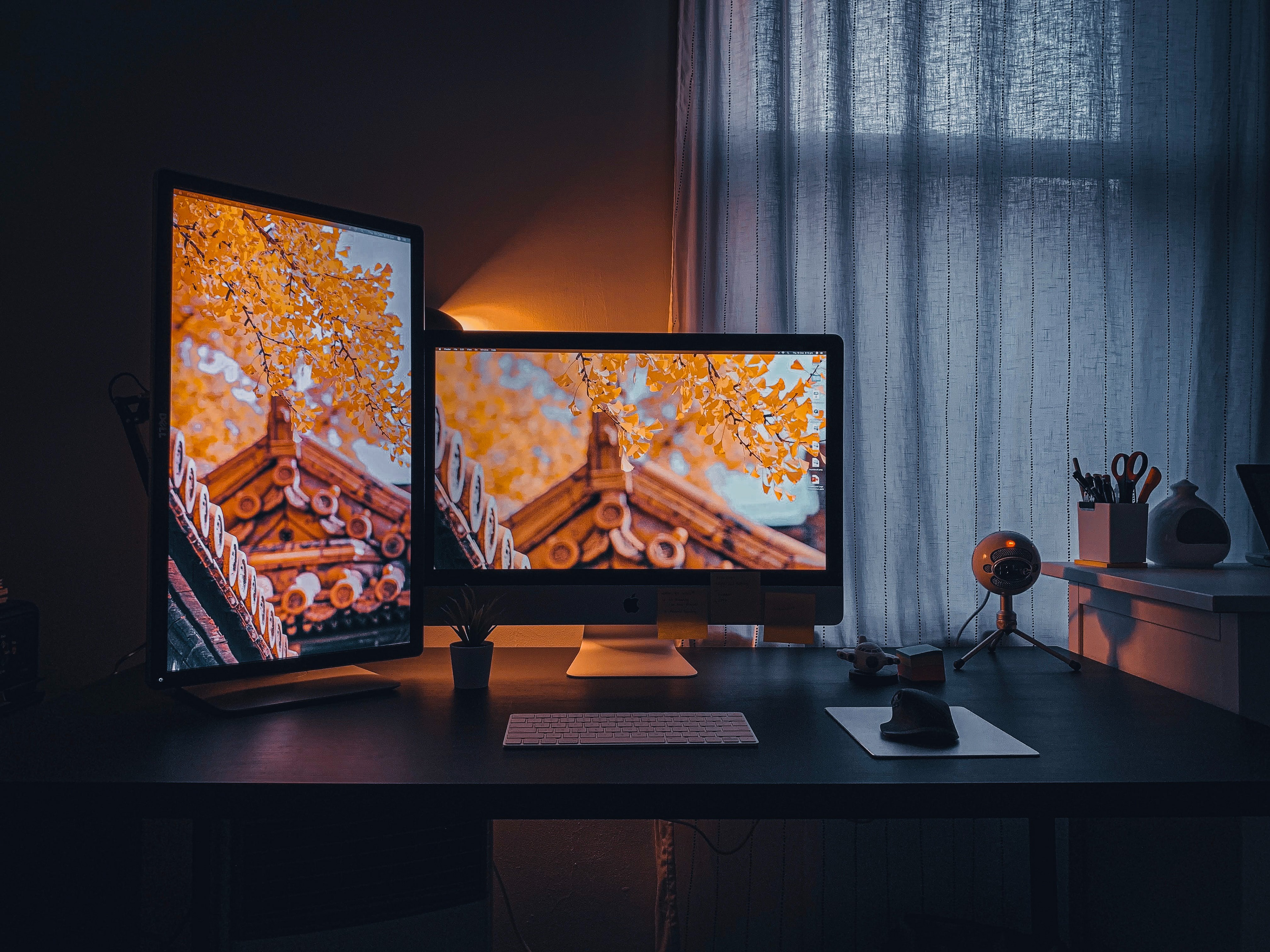 Photo by Yugantar Sambhangphe: https://www.pexels.com/photo/two-turned-on-flat-screen-computer-monitors-on-desk-3459979/