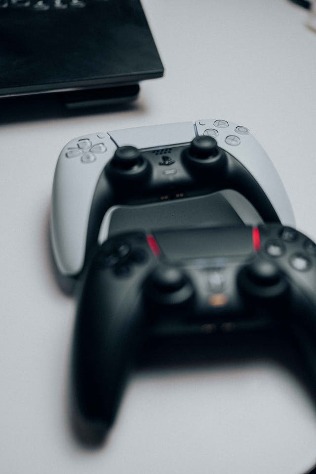 Photo by Amar Preciado: https://www.pexels.com/photo/close-up-photo-of-game-controllers-14824332/