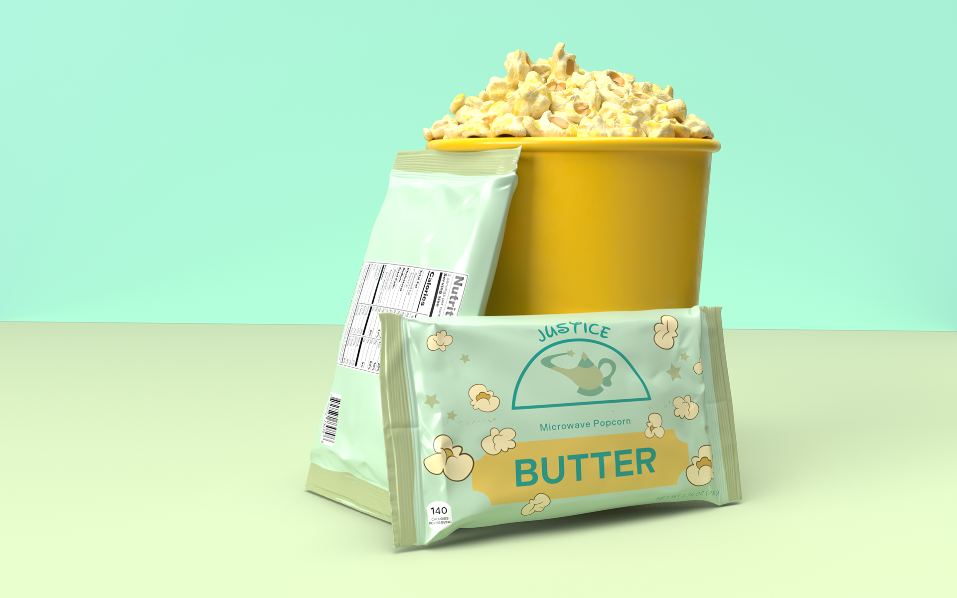 Popcorn Pouch Mockup