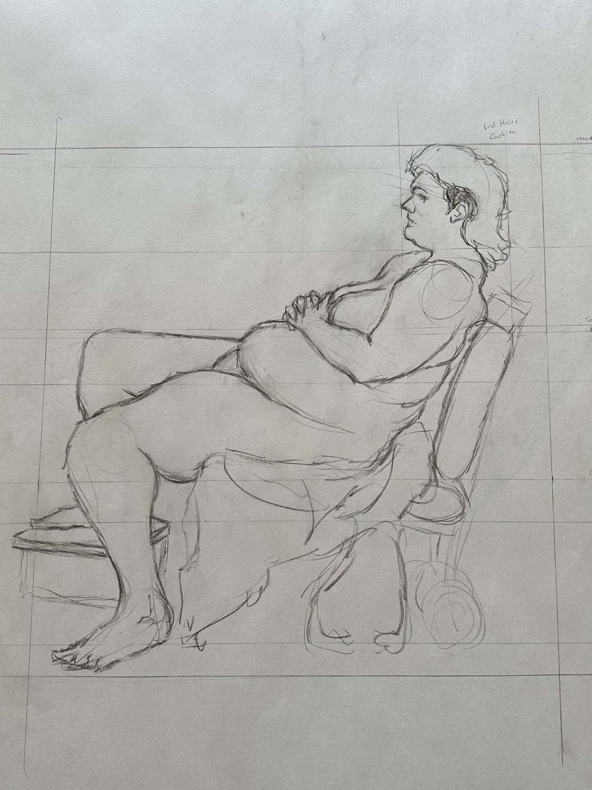Figure Drawings - Seated Figure (Sight Size)