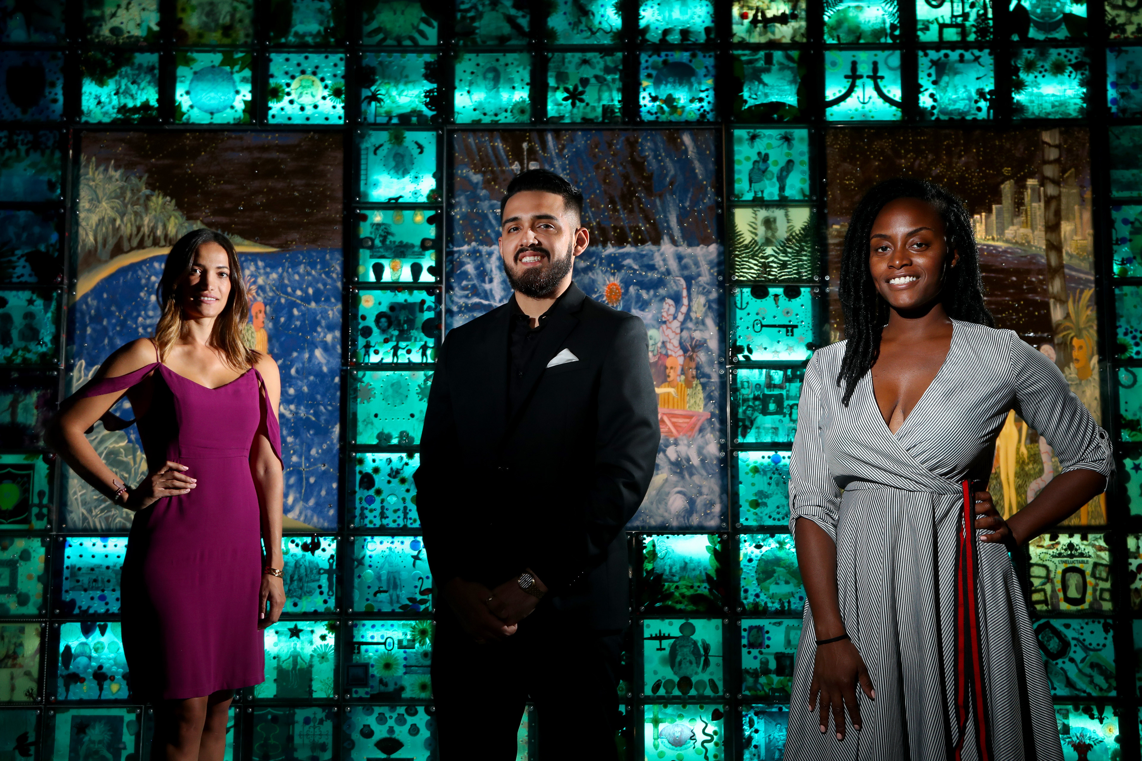 Megan Probst, Mchenley Castillo and Tayina Deravile of NSU Art Museum Fort Lauderdale's One East Society are making an effort to get more young professionals to support art and culture in South Florida.  