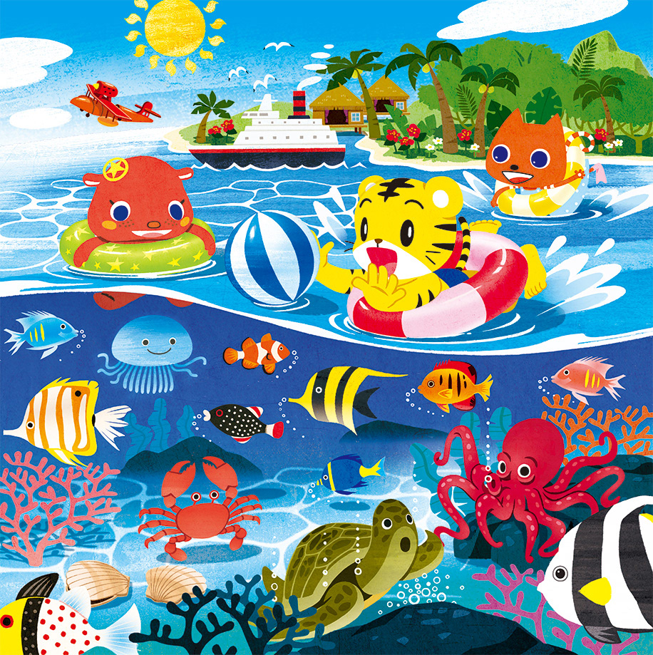 ヒカリンillustration しまじろうパズル ヒカリンillustration しまじろうパズル