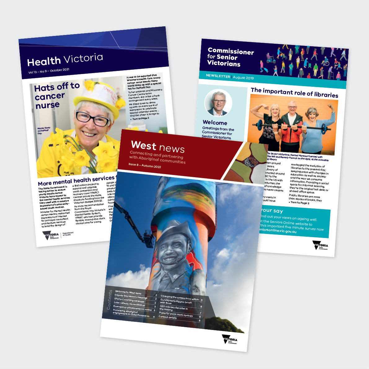 Health Victoria, West news and seniors newsletters
