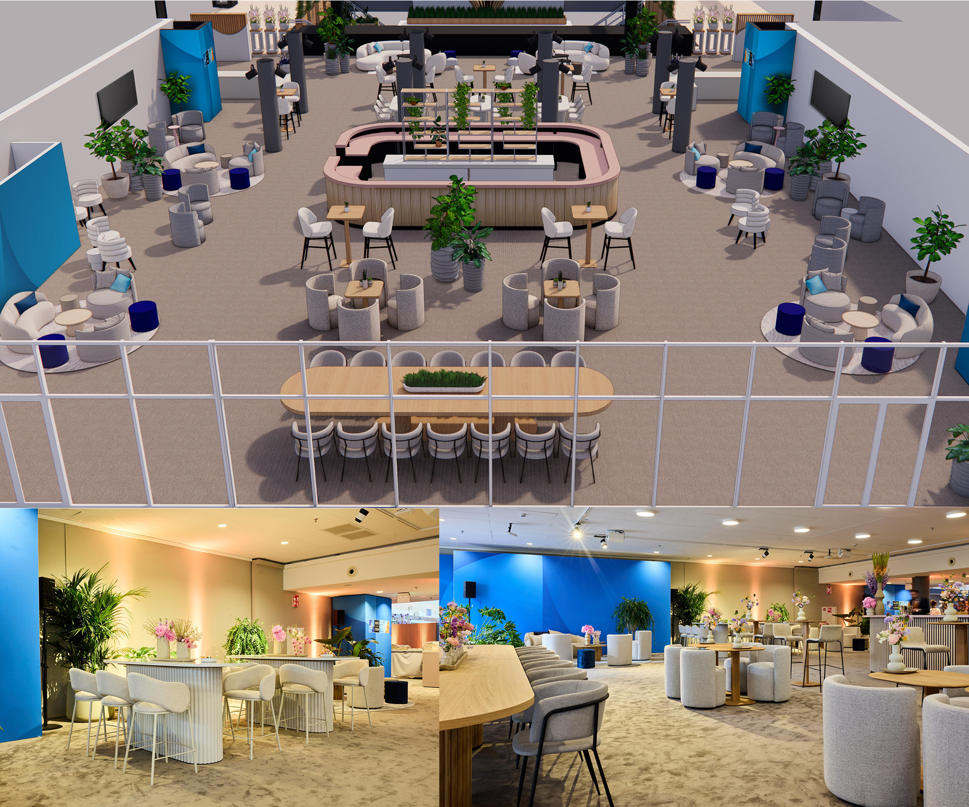 Layout design for big event - Leaders Lounge The Hague