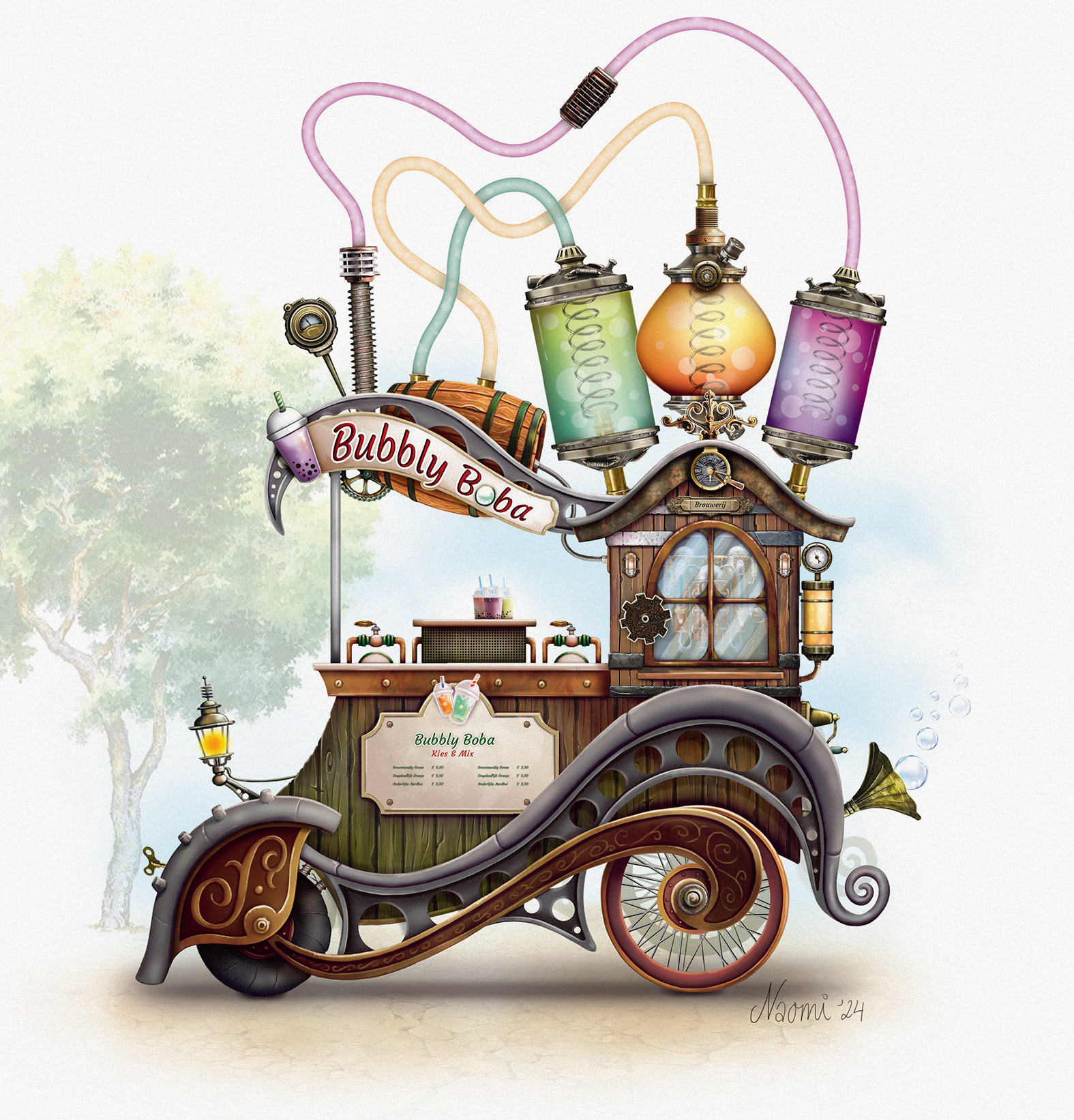 Proposal for a themed drinks cart