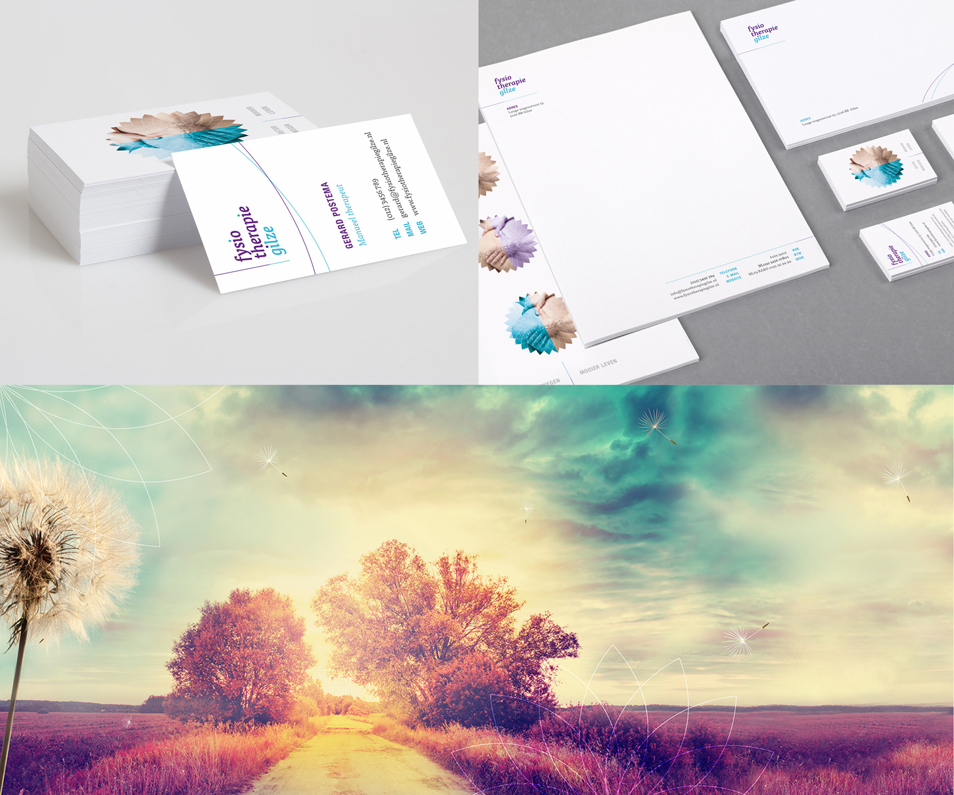 Complete branding for physiotherapist