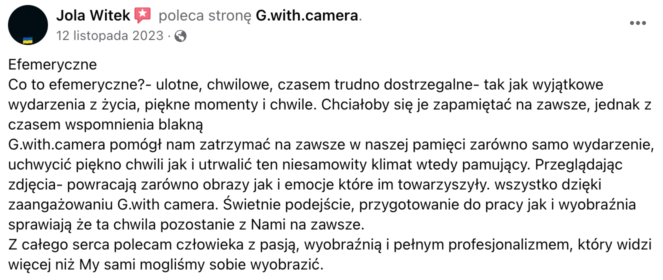 Fotografia ślubna Kraków