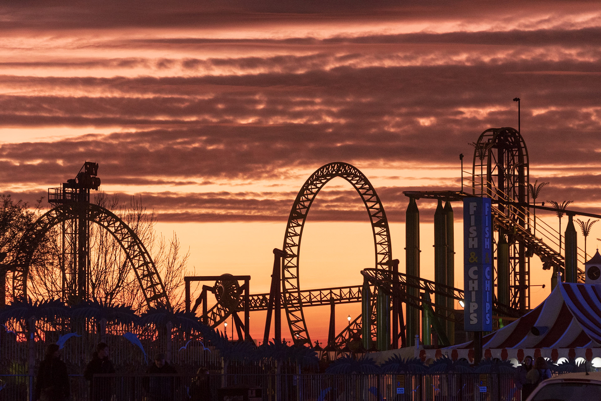Adventure Island Sunset, Southend-on-Sea