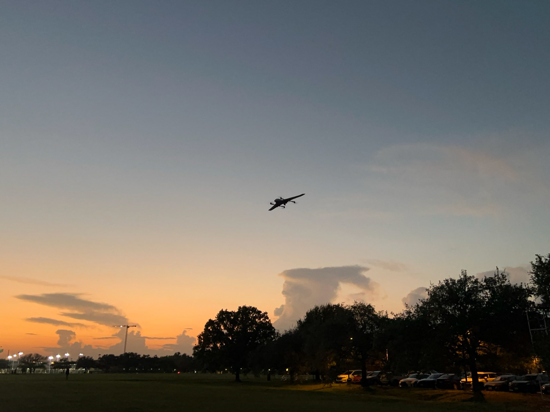 A test-flight of our drone