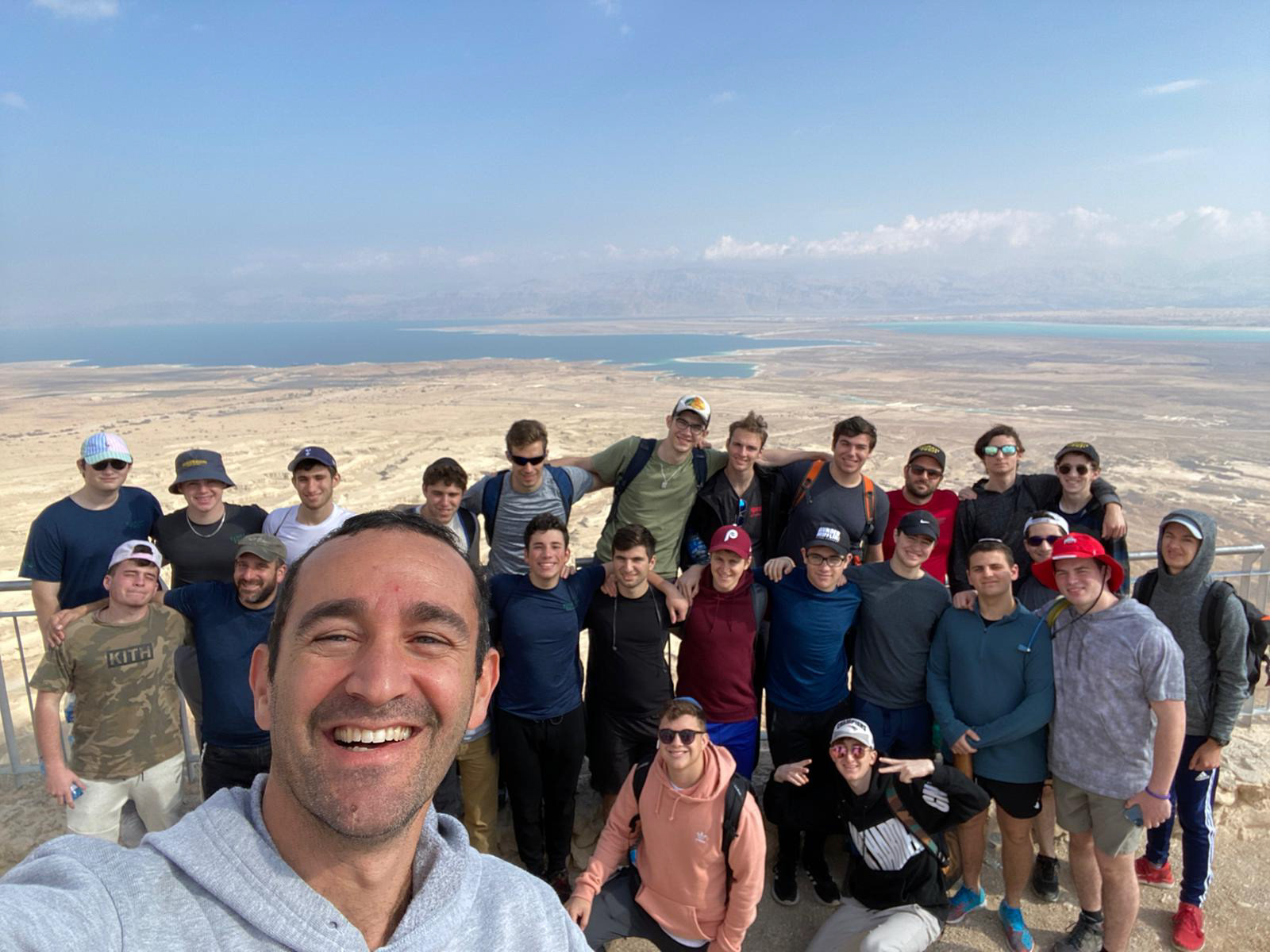 Group photo at the top of Masada