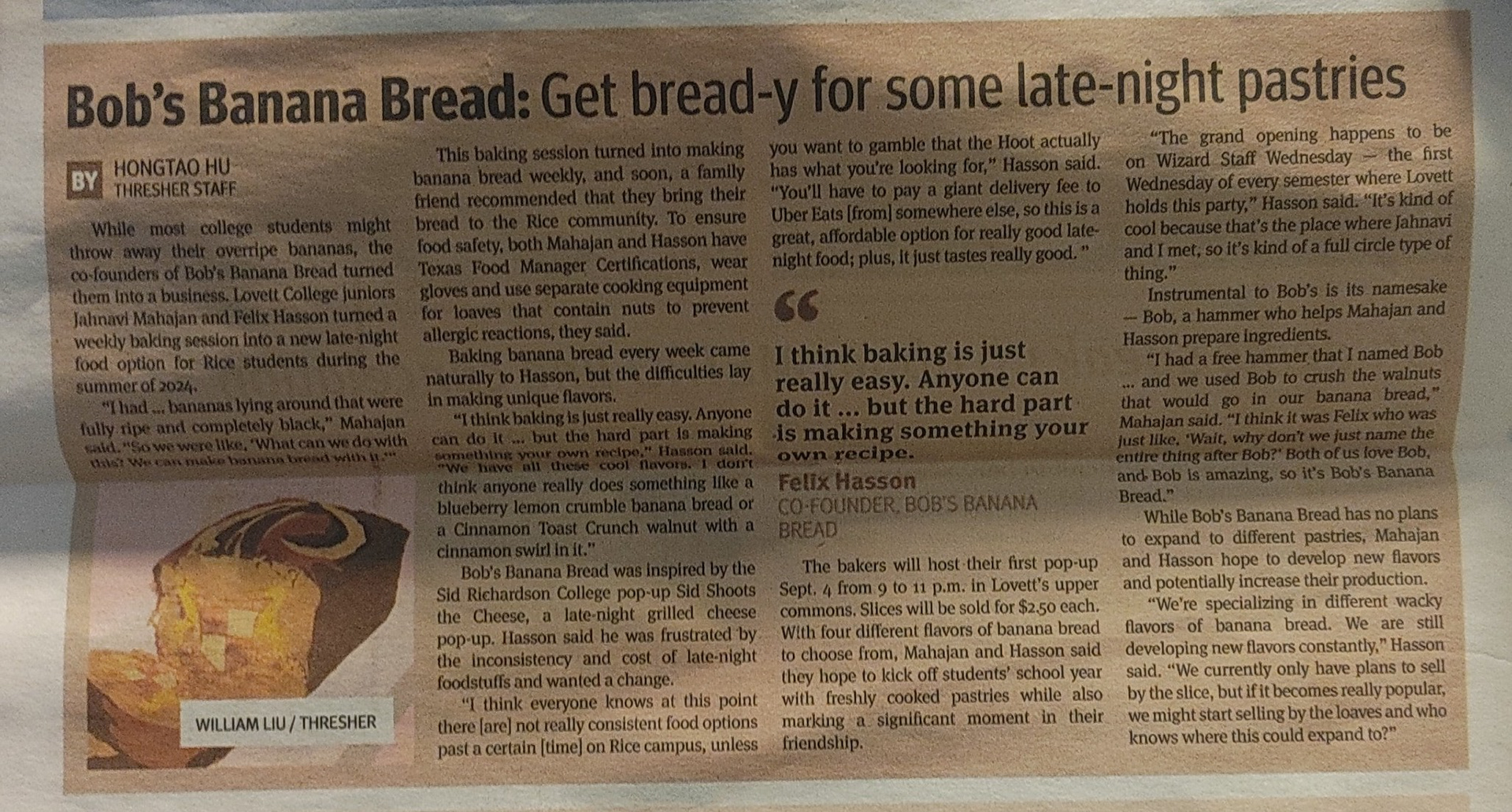 Our feature in the Rice Thresher