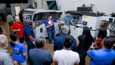 Me doing a demo for the HP at an open house