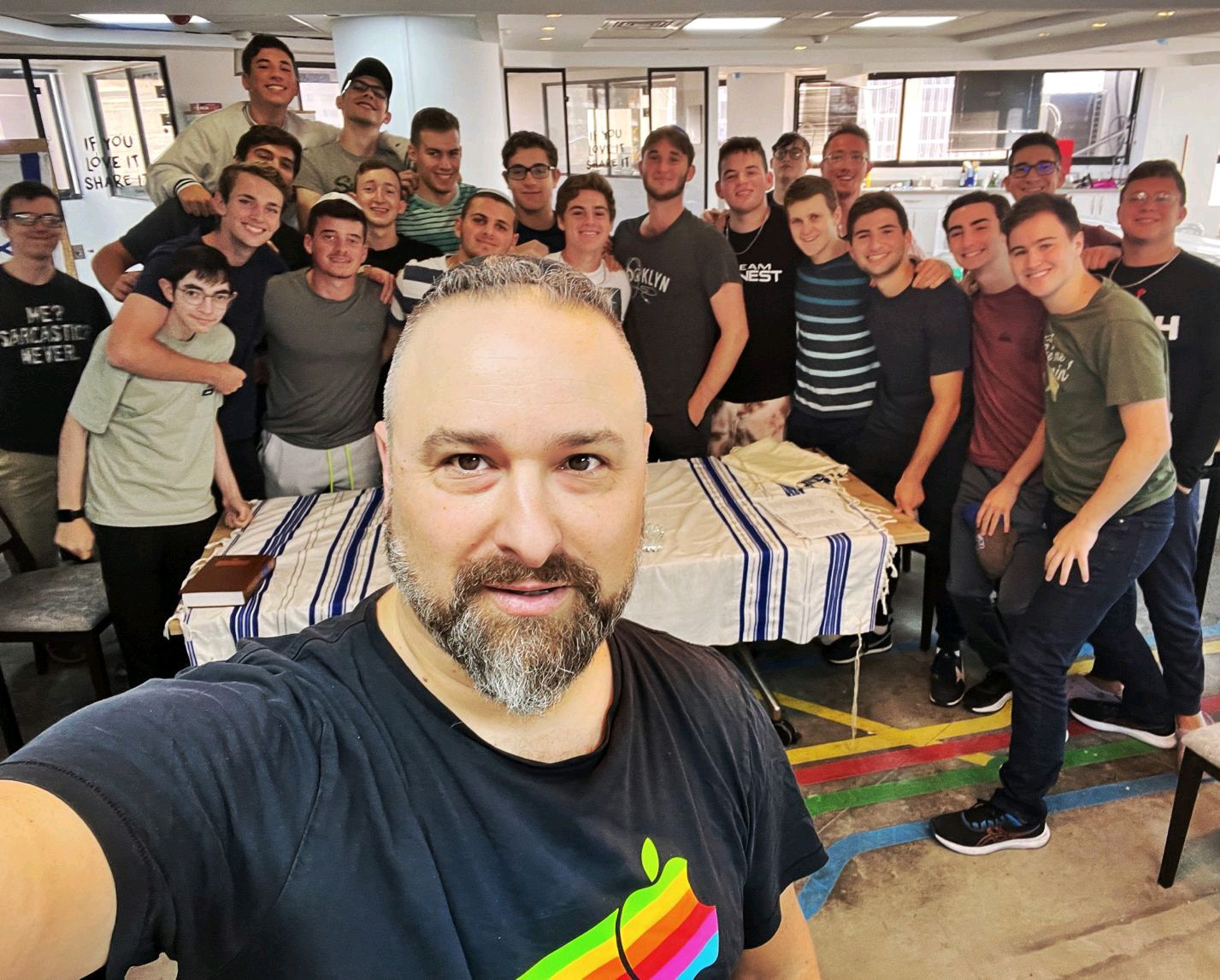 Group photo with Hillel Fuld