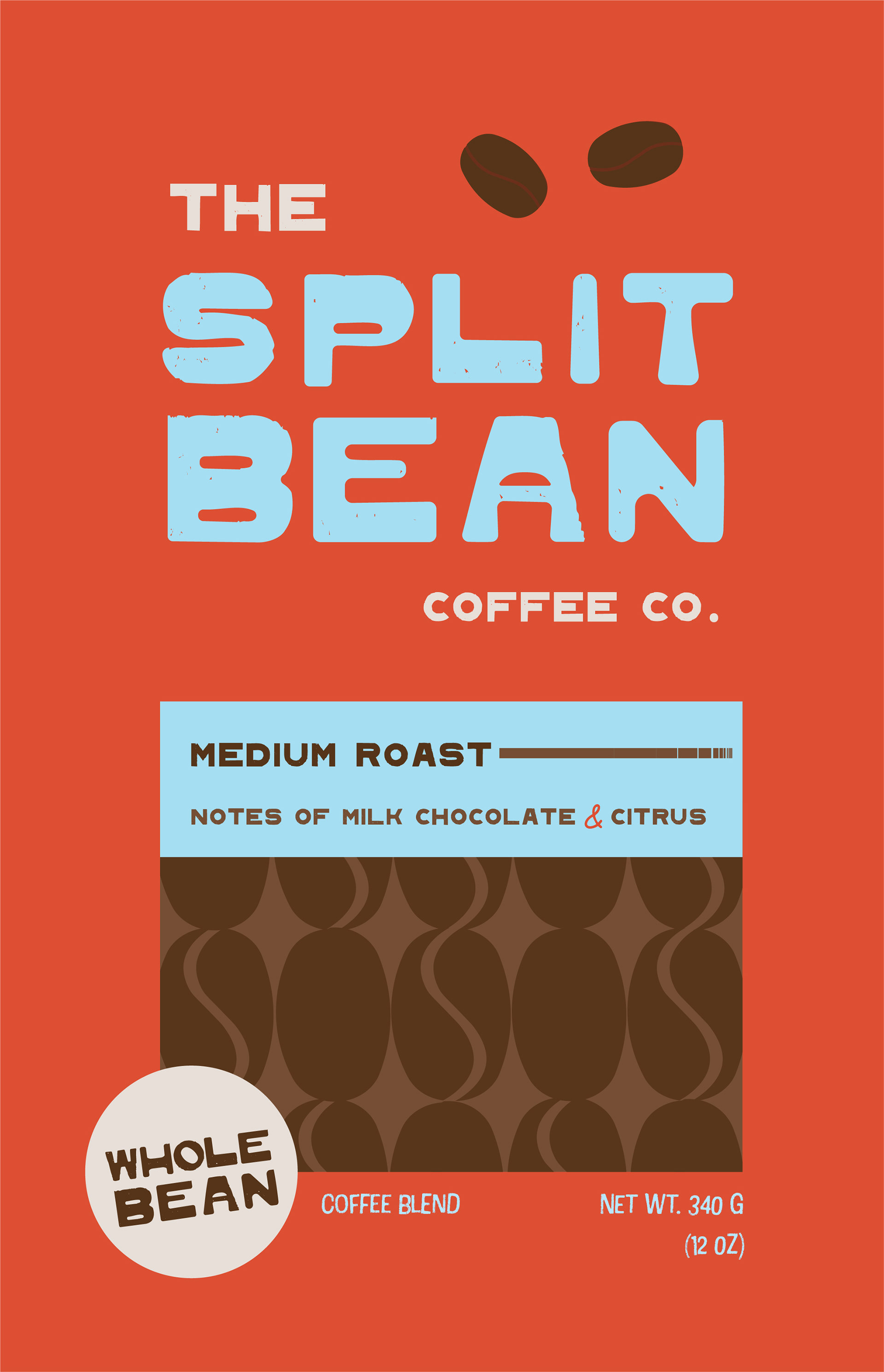 Medium Roast Coffee Bag Design