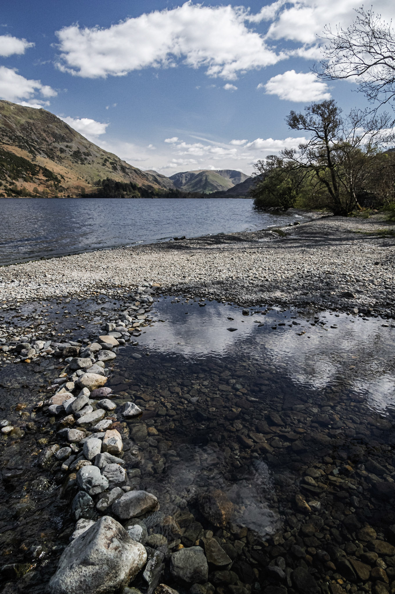 Looking from Ullswater across to Glenridding and then on to Patterdale