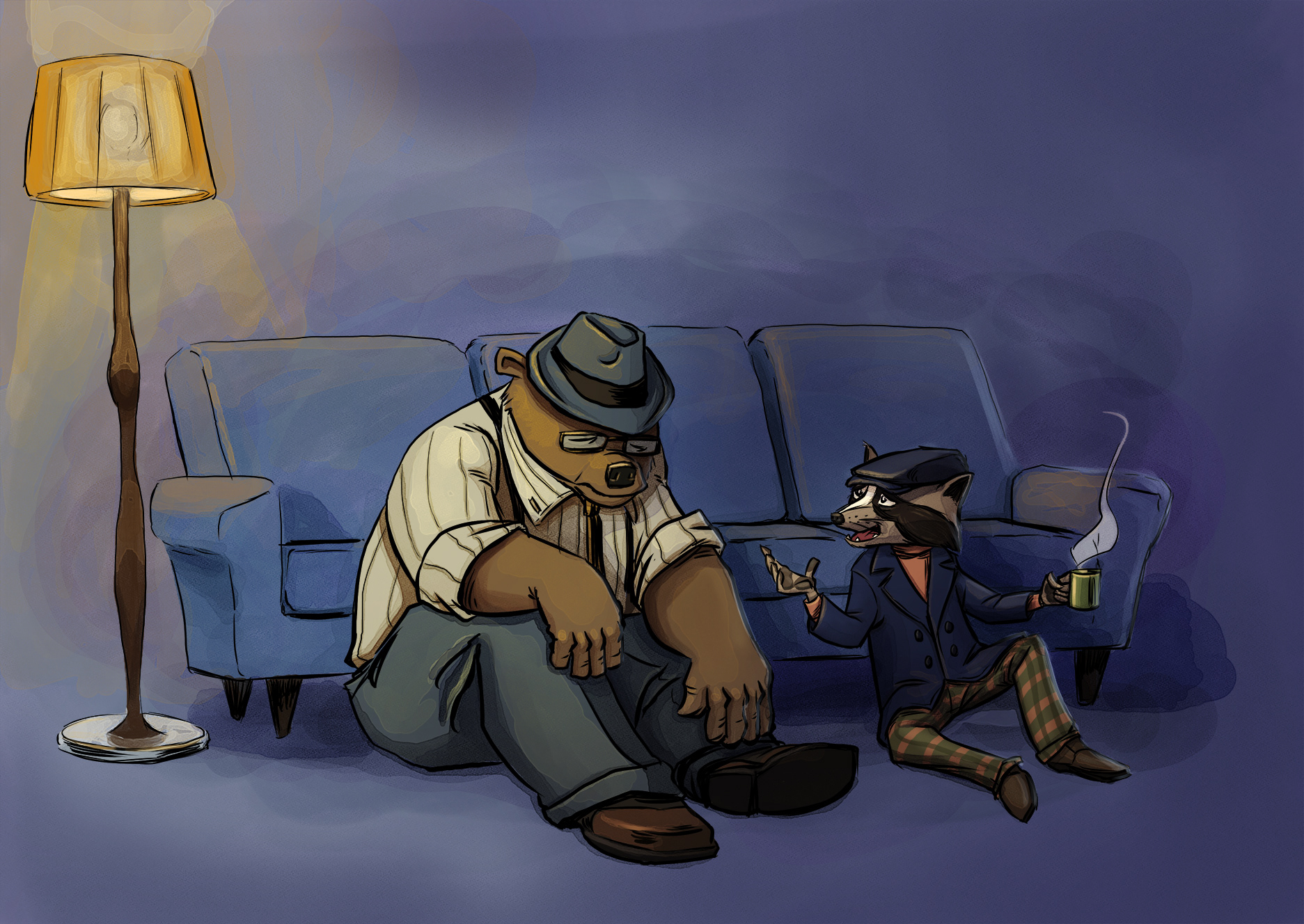Bear Noir Illustration