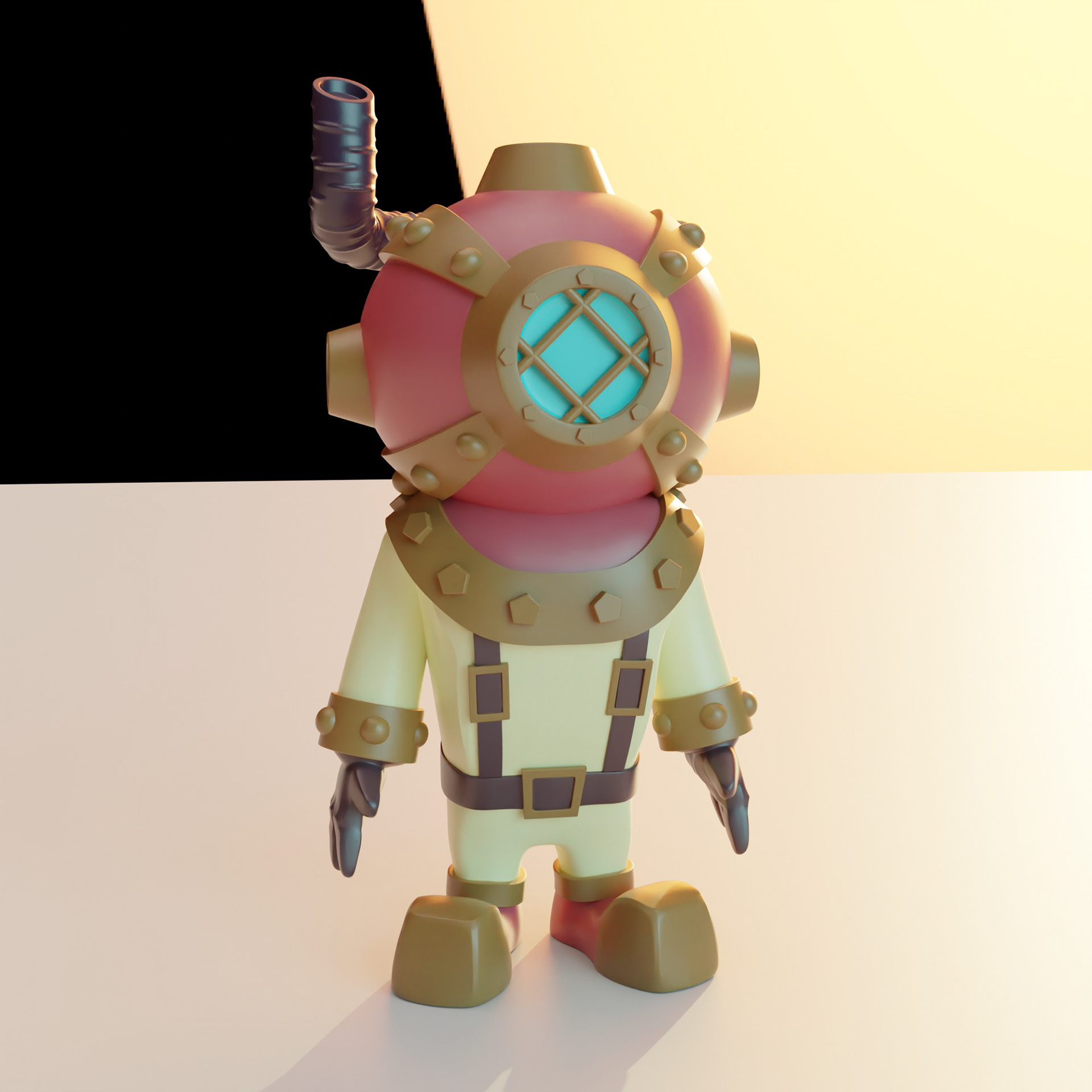 Deep Sea Diver Design and Zbrush Sculpt