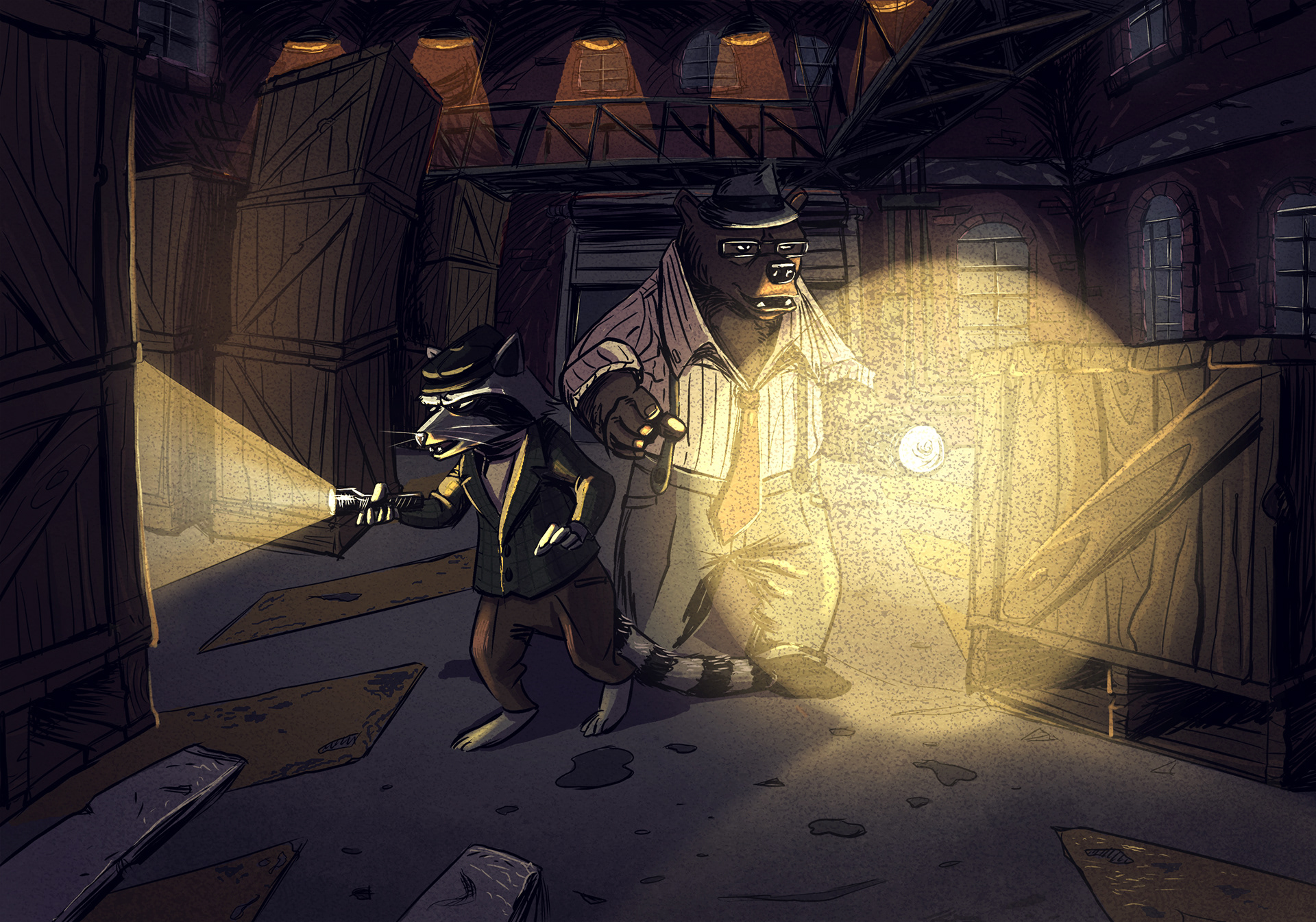 Bear Noir Illustration