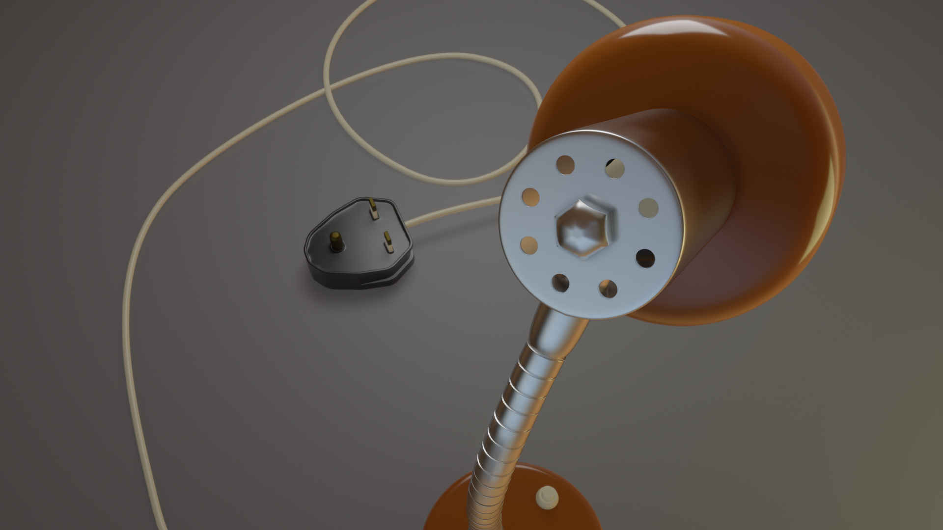 1960s Gooseneck Lamp Modeled in Blender