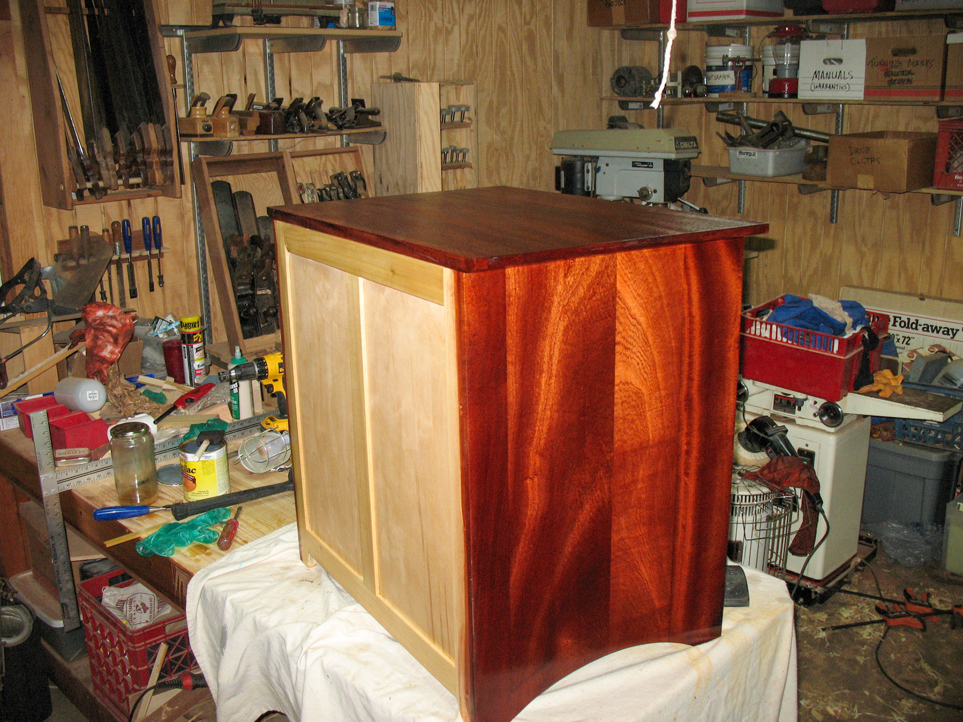 Two coats of shellac