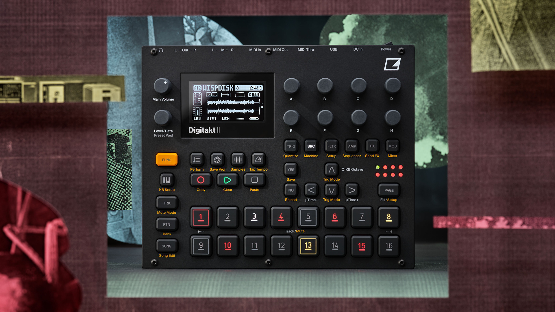 Der Elektron Digitakt 2 ist ein leistungsstarker digitaler Sampler und Sequencer, der erweiterte Funktionen wie Stereo-Sampling, flexible Tracks und neue Effekte bietet. Ideal für Musikproduzenten und Live-Performances, bietet dieses kompakte Gerät zahlreiche kreative Möglichkeiten in der Musikproduktion.