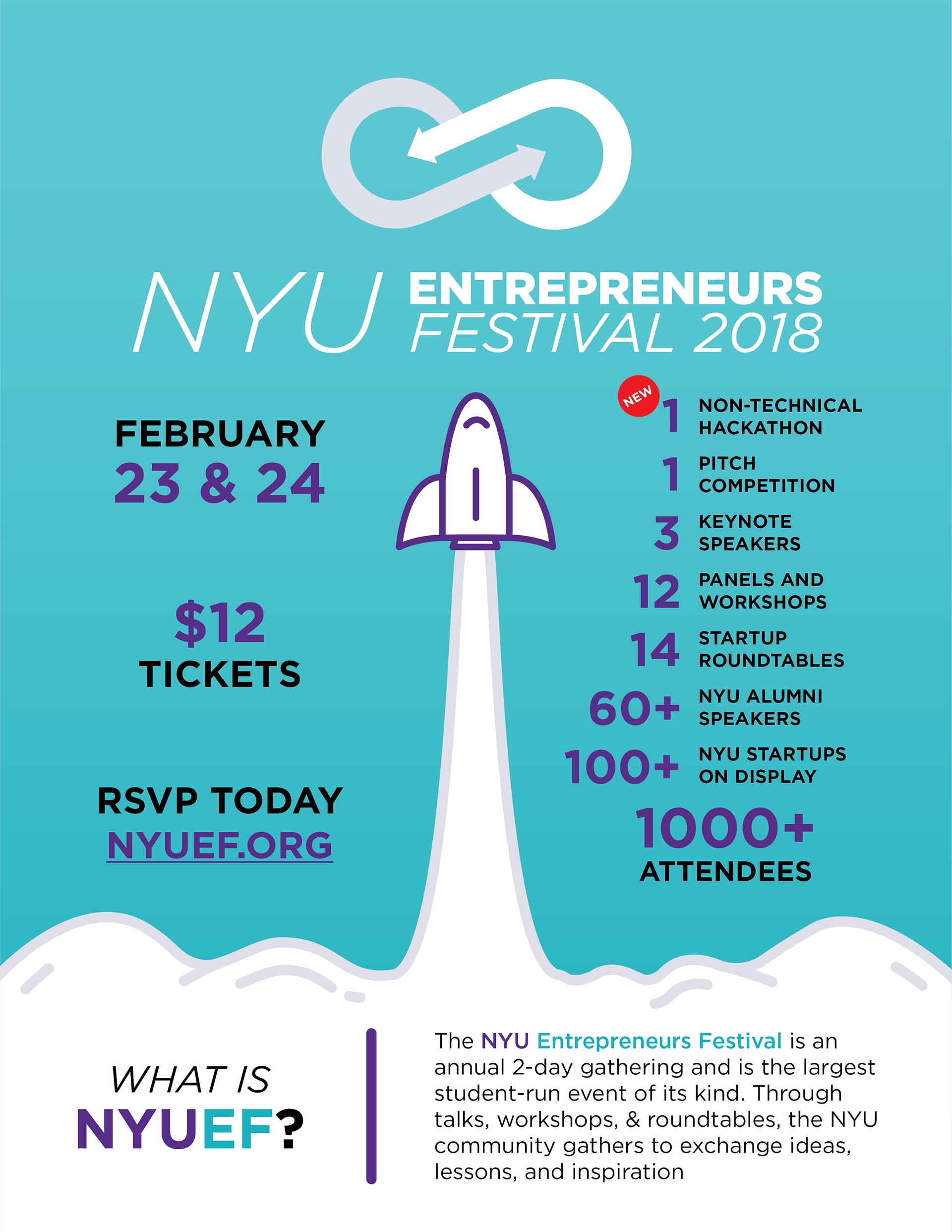 NYUEF Flyer – designed by Luke Salin