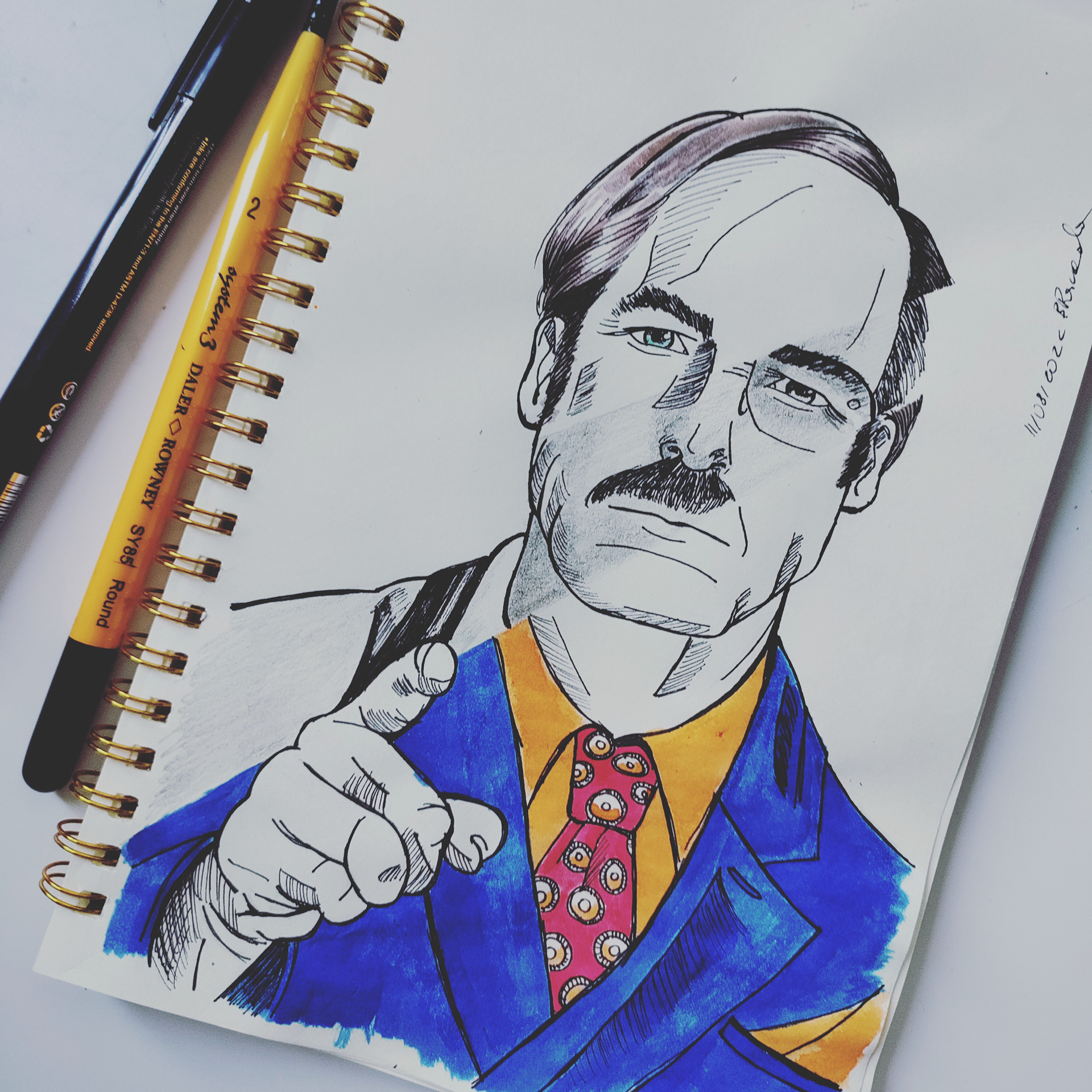 Better Call Soul - ink, pencil and markers