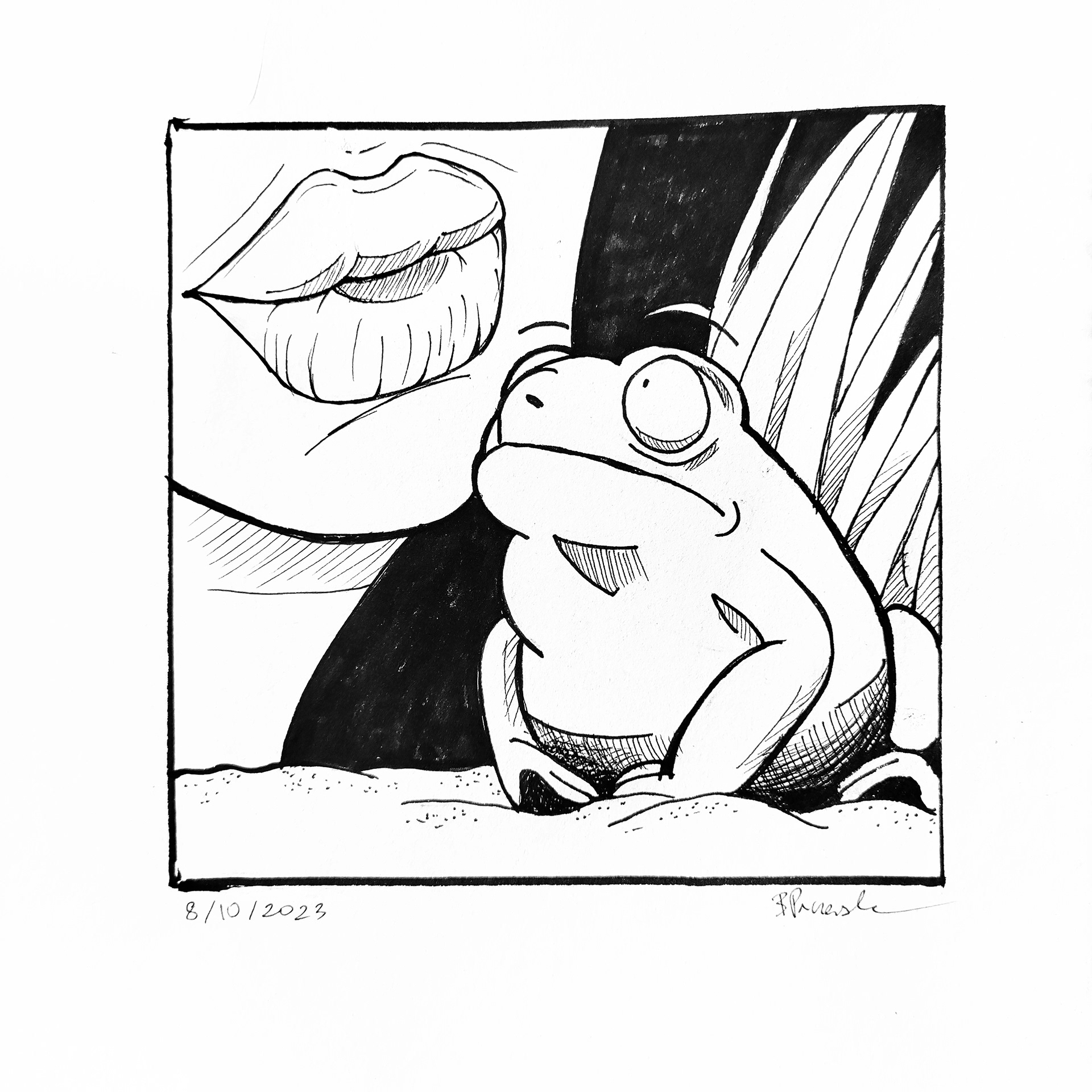 Inktober - Kiss