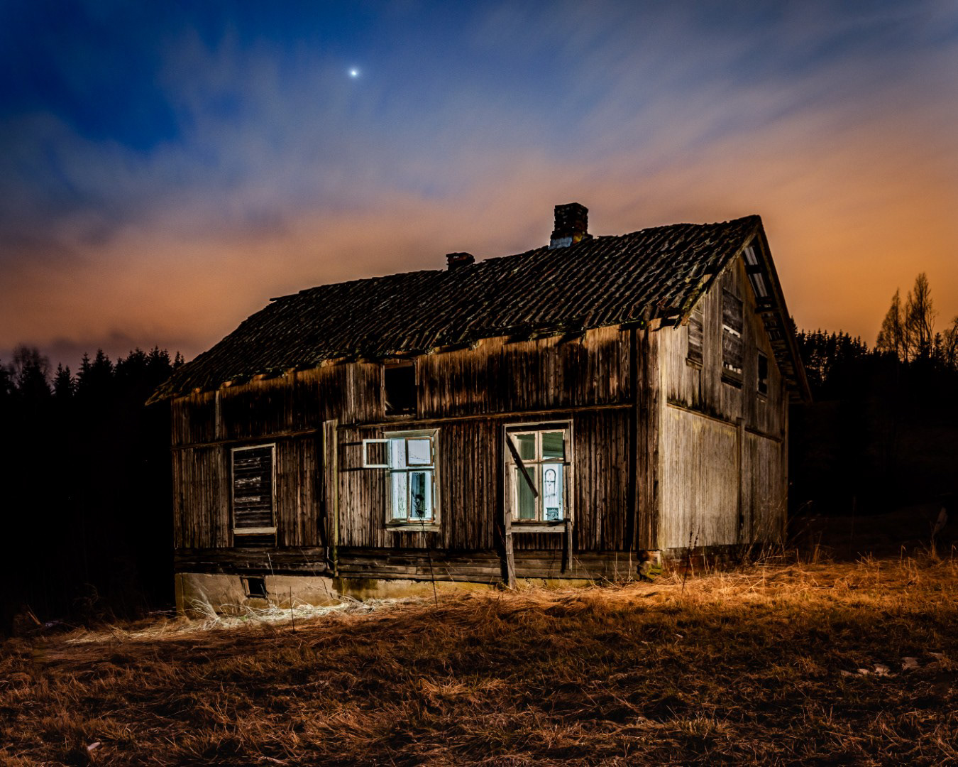 Fraflyttet gammelt hus, Rælingen