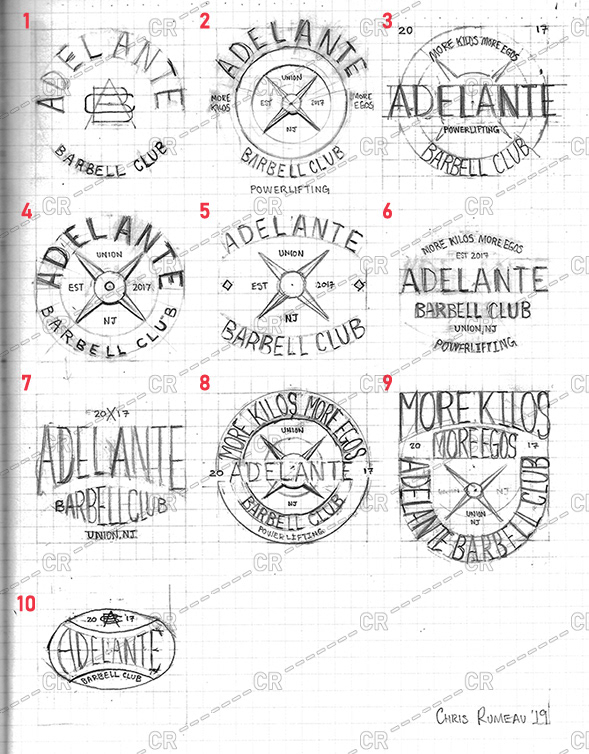 Initial 10 Sketches