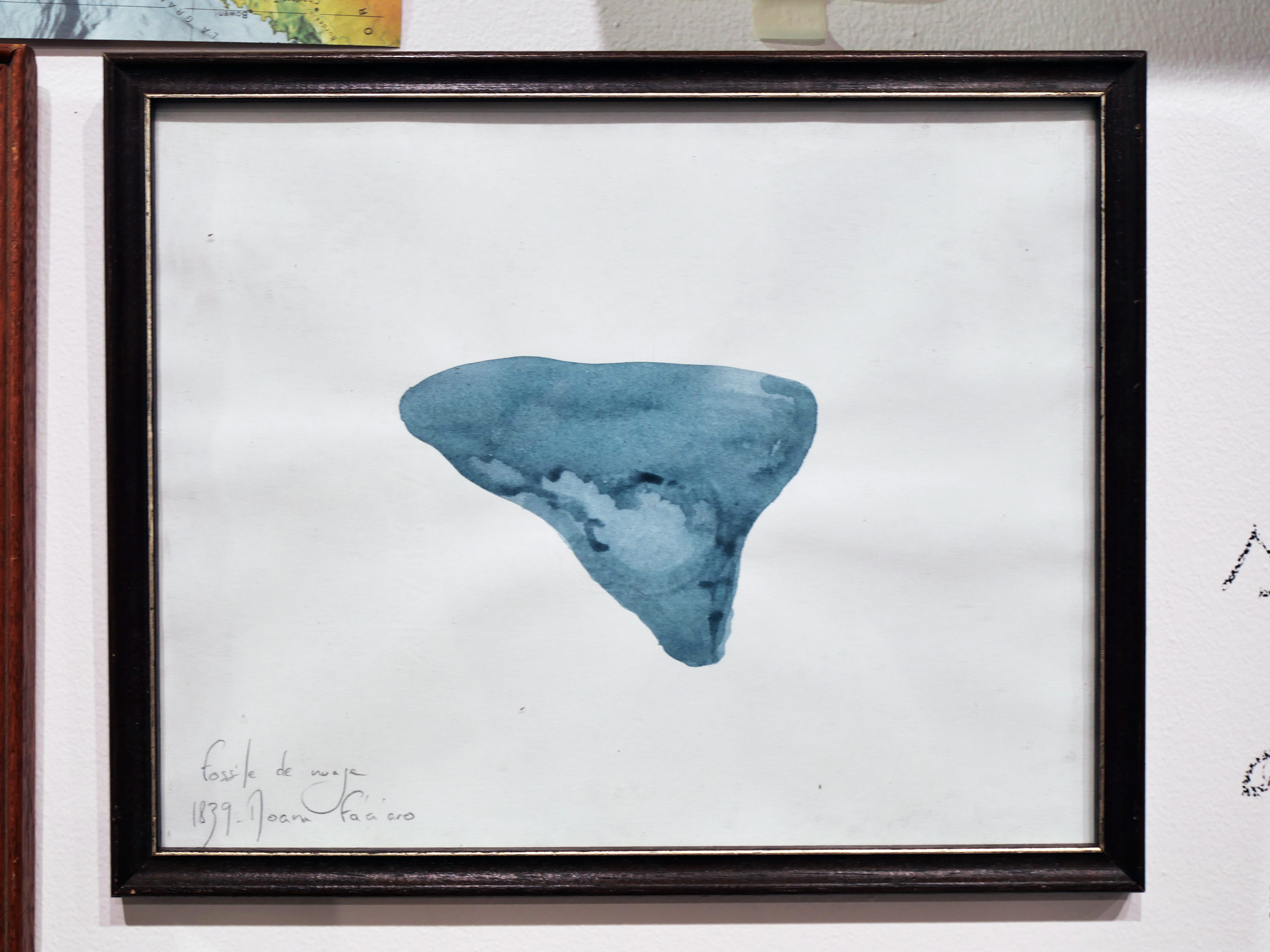 Fossile de nuage - acrylique sur papier
