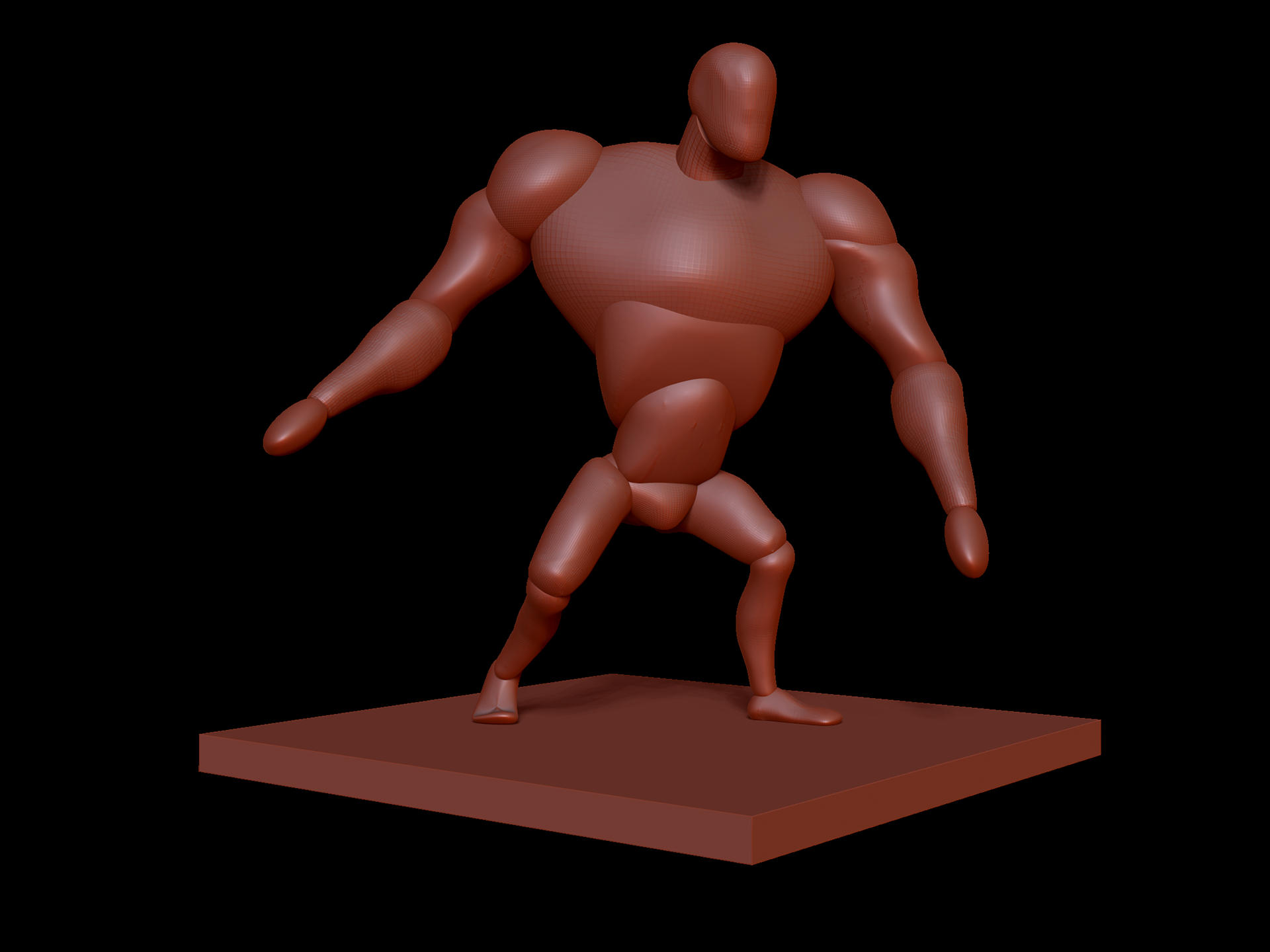 Basemesh posed