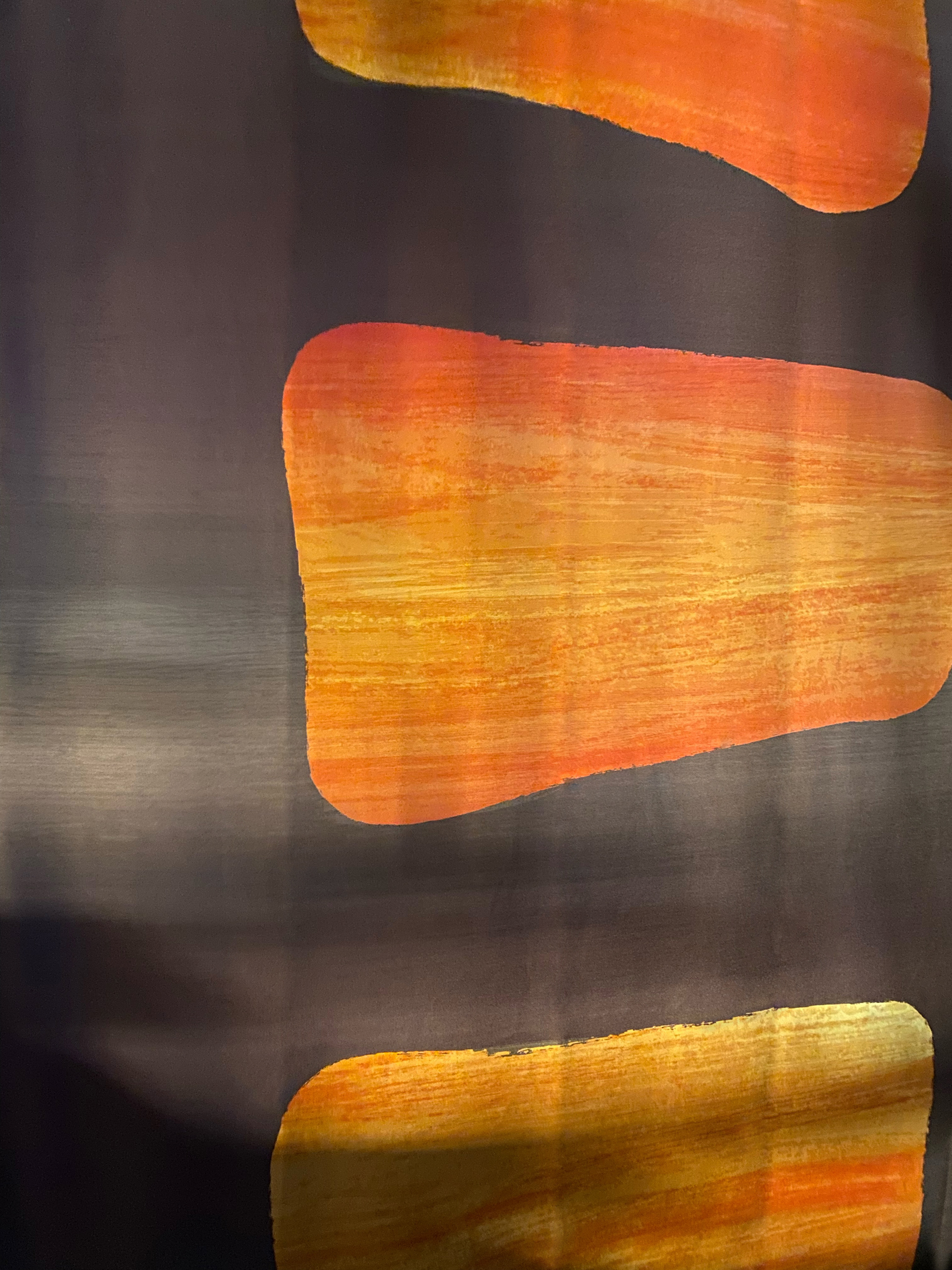A photo of the printed fabric
